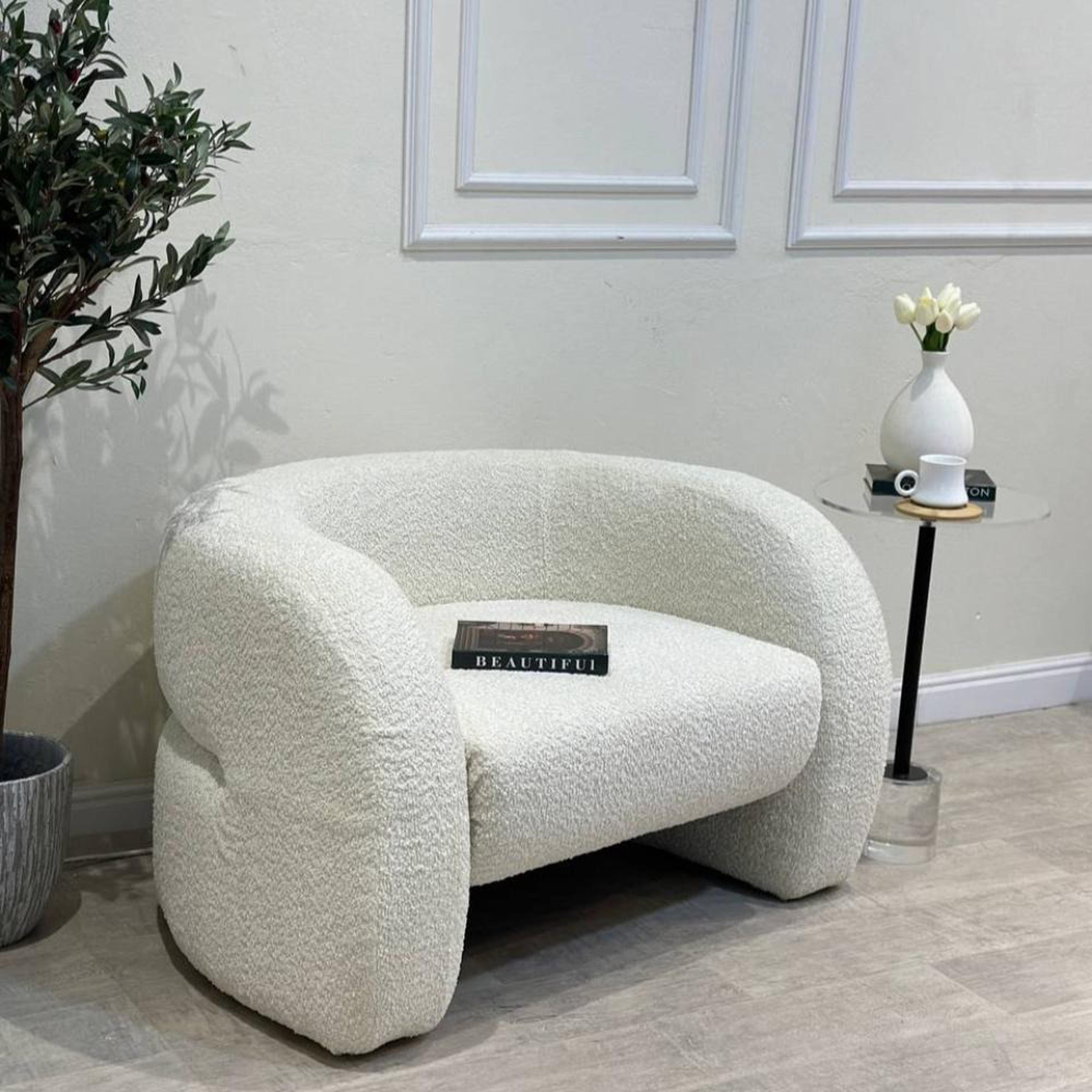 Boucle Fabric Armchair-furniture-sofaandseating-armchairs-image-2