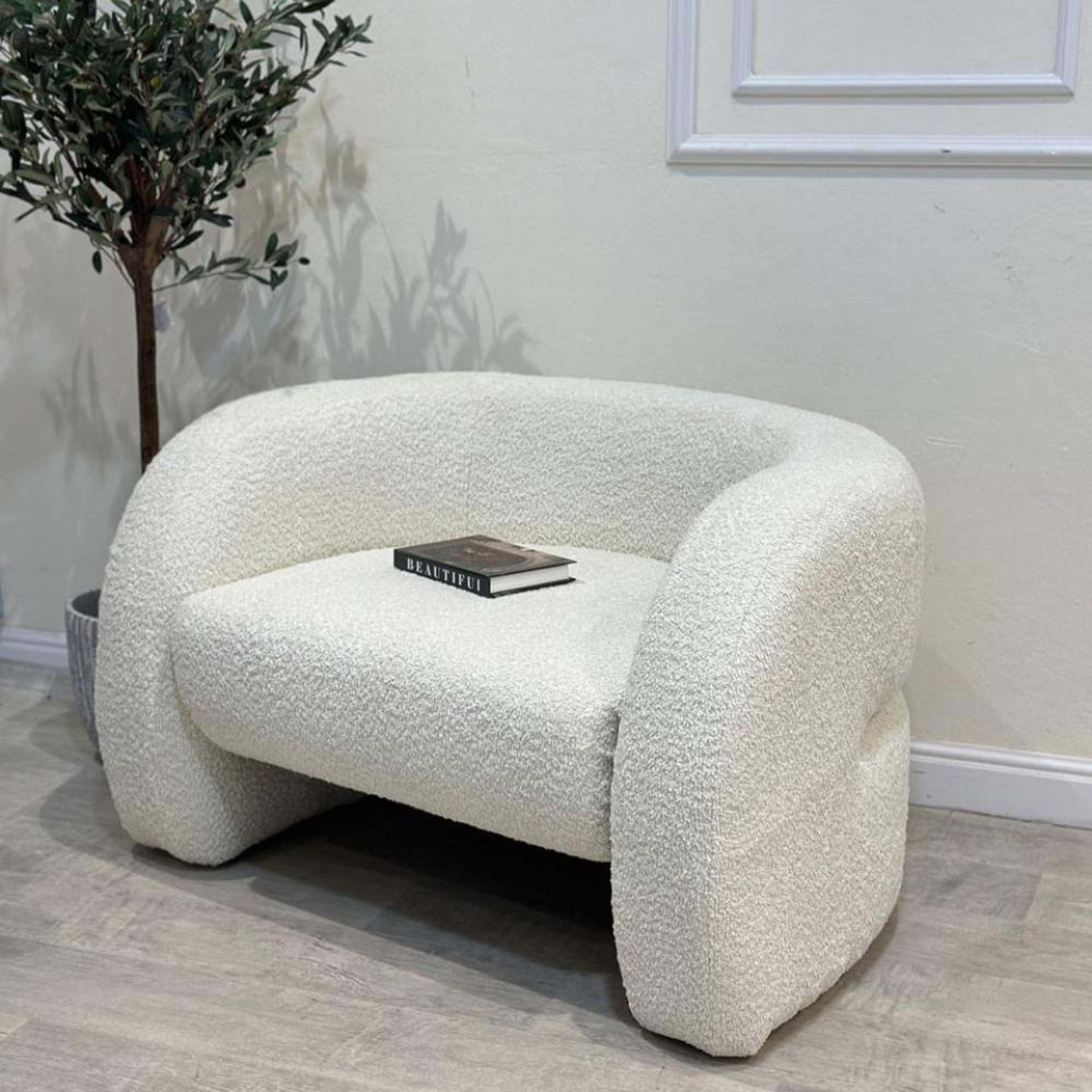 Boucle Fabric Armchair-furniture-sofaandseating-armchairs-image-3