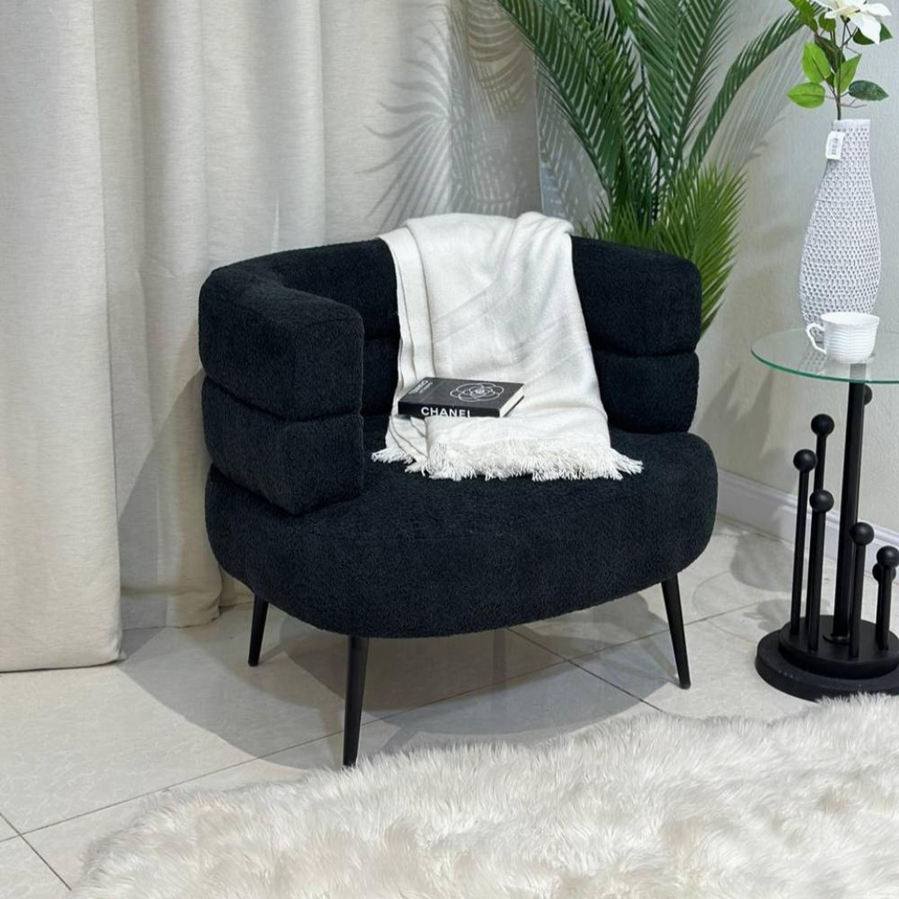 Boucle Fabric Armchair-furniture-sofaandseating-armchairs-image-2
