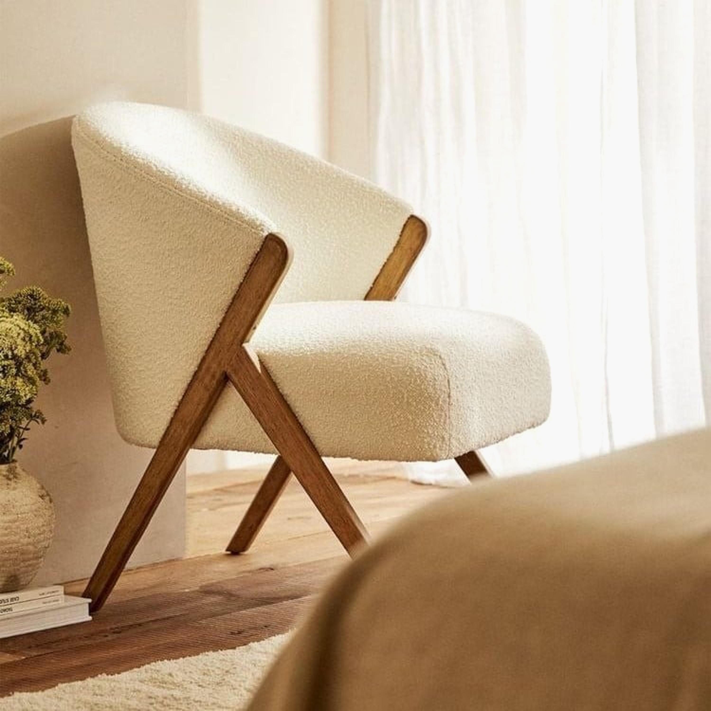 Boucle Fabric Armchair-furniture-sofaandseating-armchairs-image-1