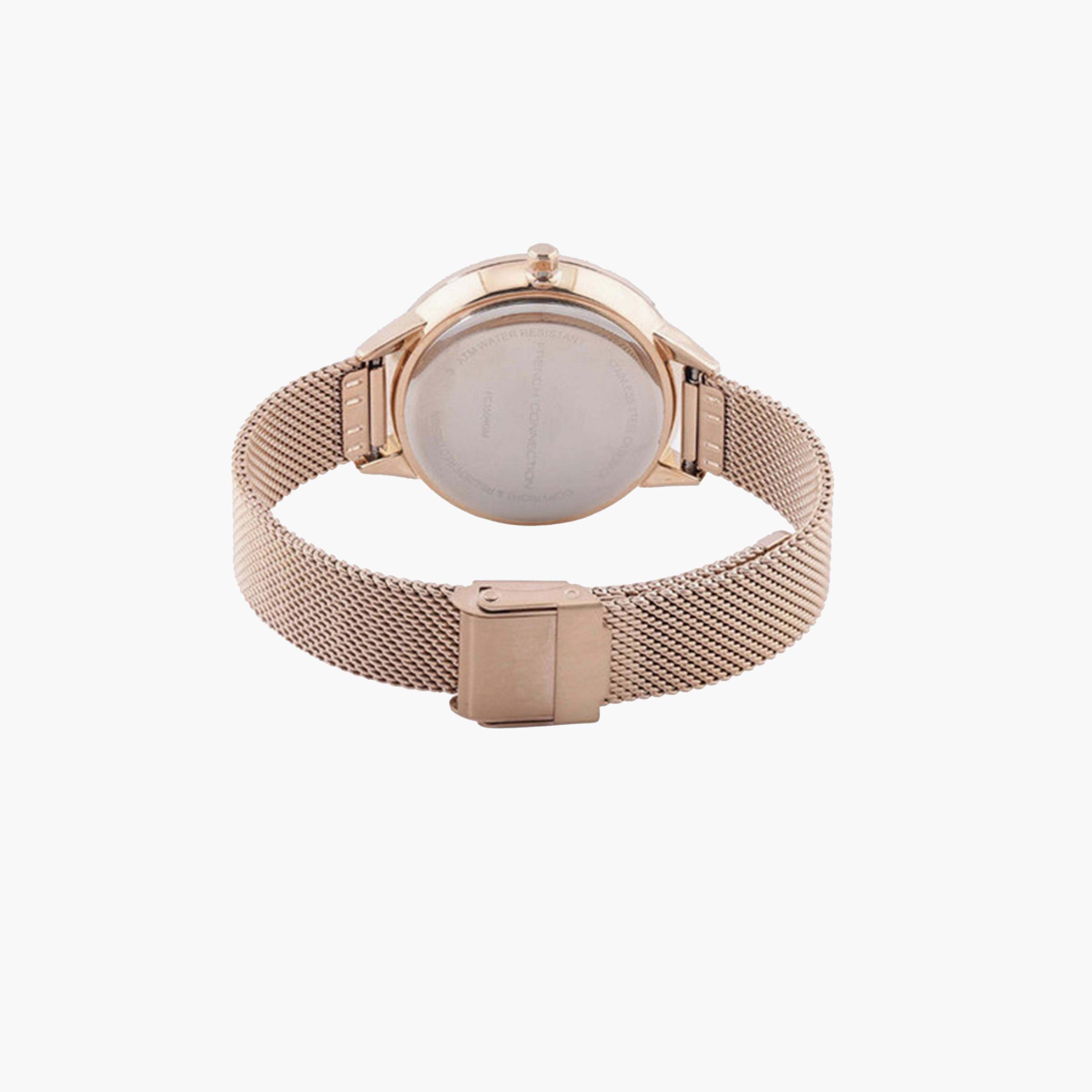 فرينش كونيكشن- ساعة كرونوغراف للرجال سوار ستانلس ستيل  36مم لون ذهبي وردي | FC150RGM-men-watchesandjewellery-watches-image-3