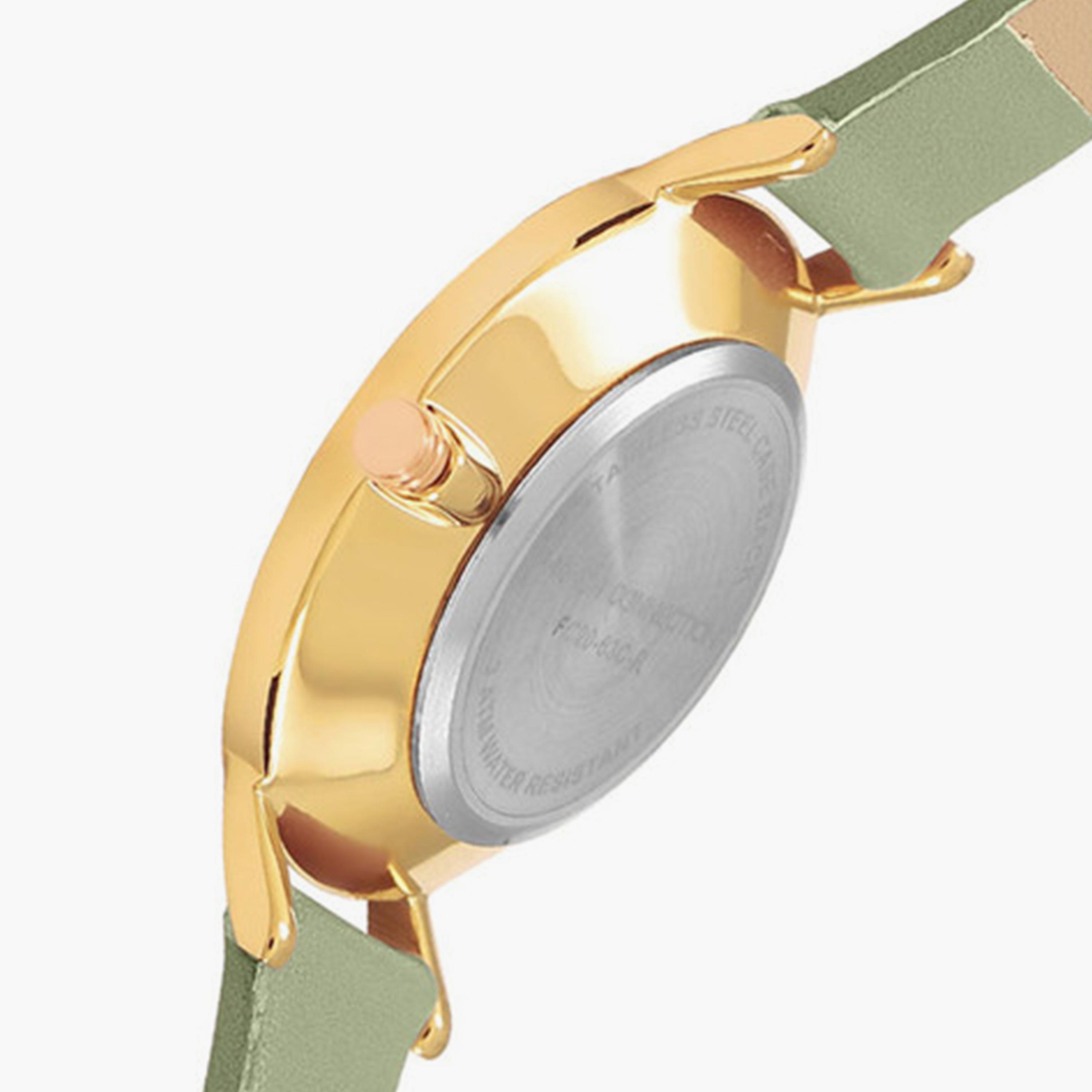 فرينش كونيكشن- ساعة تناظرية للنساء سوار جلدي  34مم لون أخضر | FC20-63C-R-women-watchesandjewellery-watches-image-3