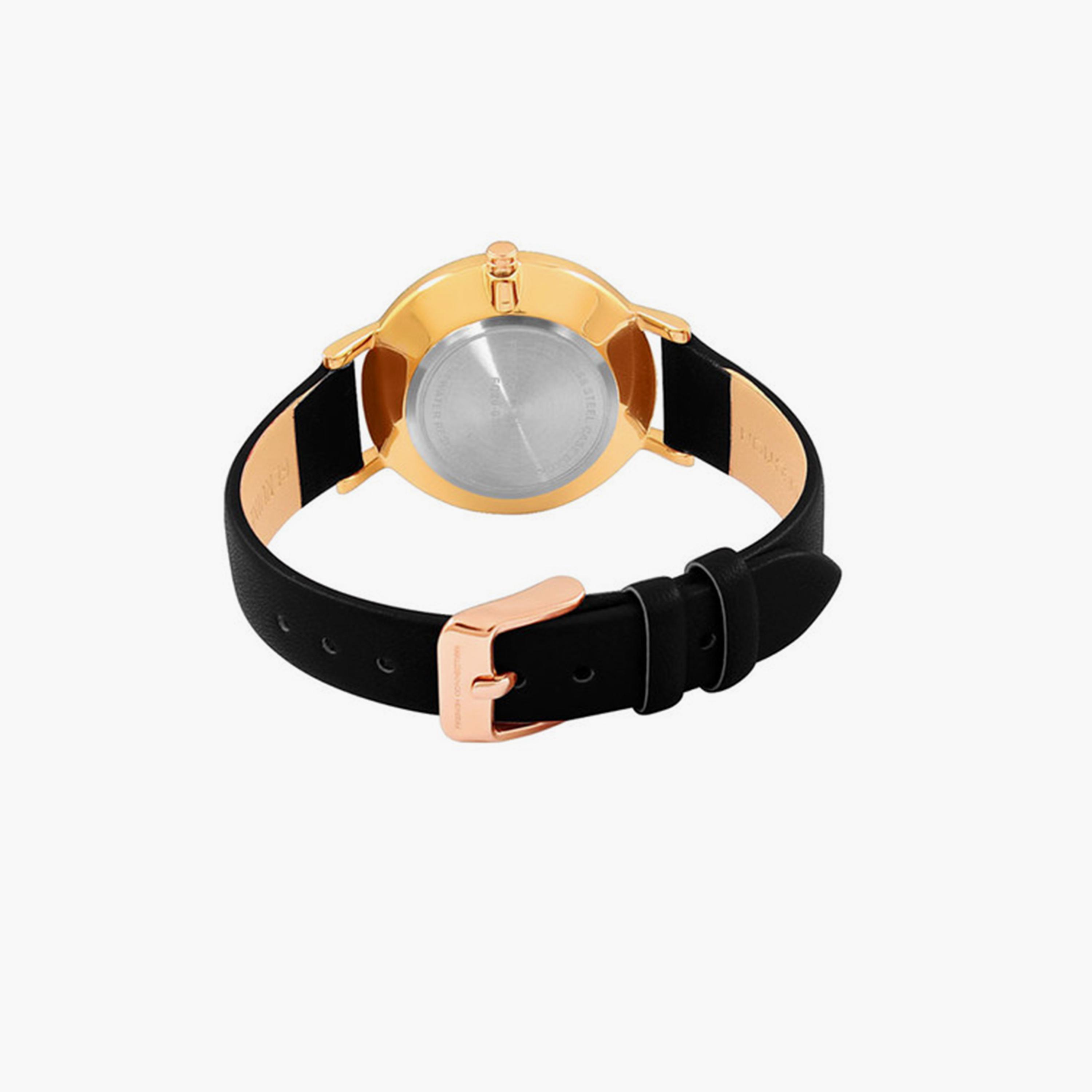 فرينش كونيكشن- ساعة تناظرية للنساء سوار ستانلس ستيل  30مم لون أسود | FC20-63F-R-women-watchesandjewellery-watches-image-3