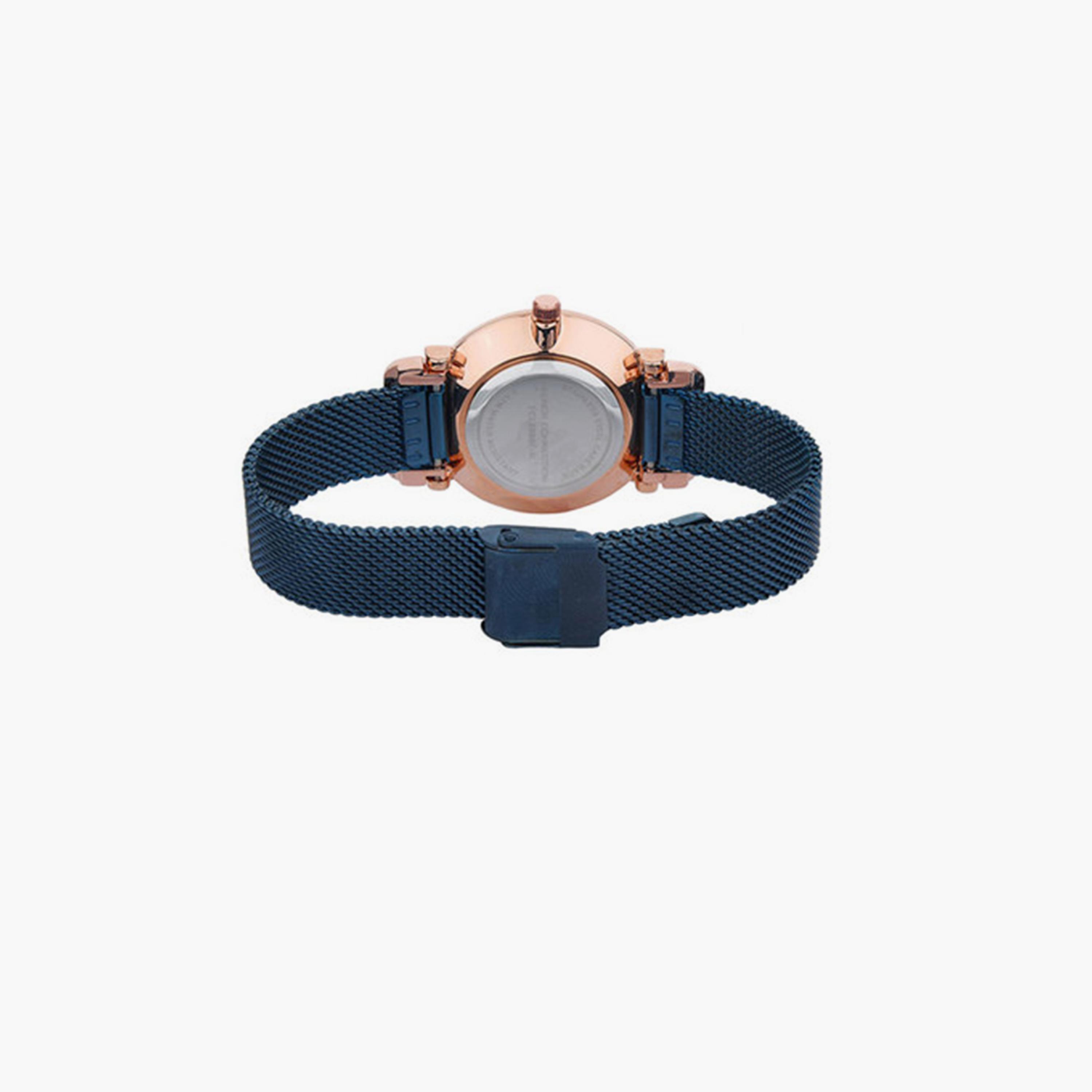 فرينش كونيكشن- ساعة تناظرية للرجال سوار ستانلس ستيل  34مم لون أزرق | FCL0008E-R-men-watchesandjewellery-watches-image-4