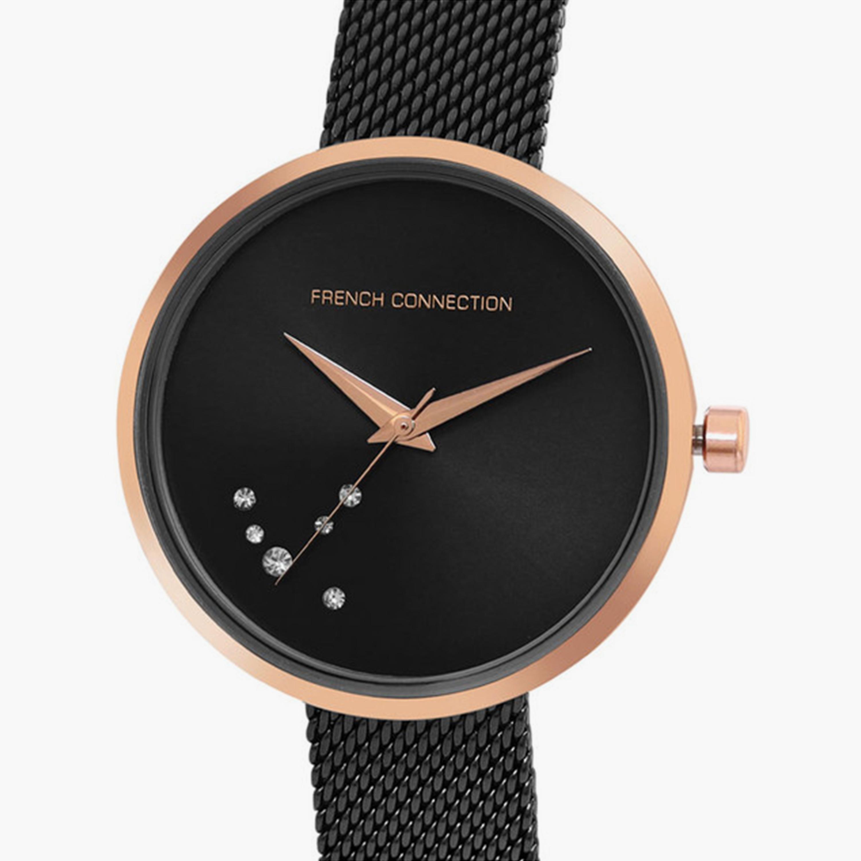 French Connection Women's 31MM Black Analog Stainless Steel Strap Watch | FCL23-B-women-watchesandjewellery-watches-image-2