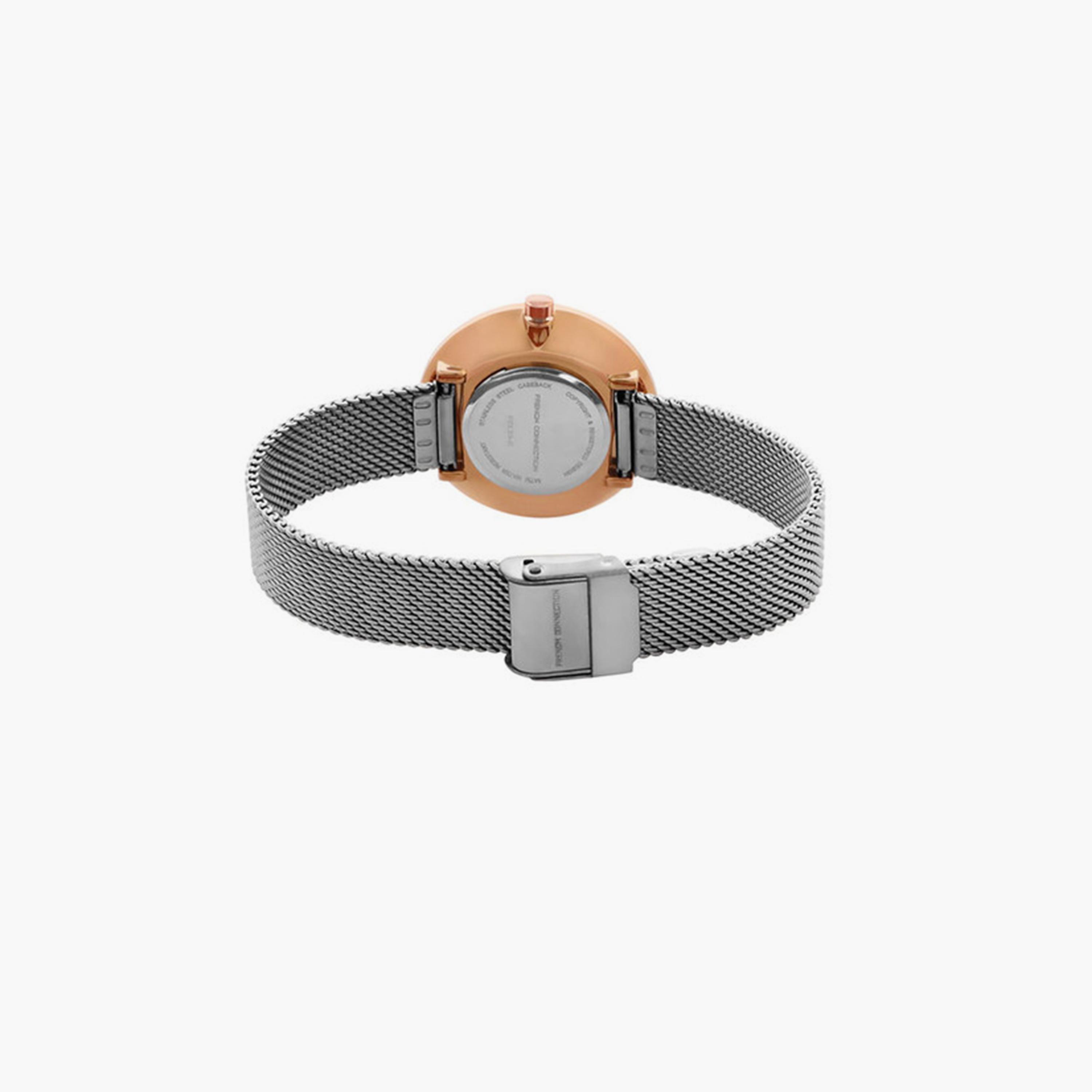 فرينش كونيكشن- ساعة تناظرية للنساء سوار ستانلس ستيل  31مم لون فضي | FCL23-E-women-watchesandjewellery-watches-image-4