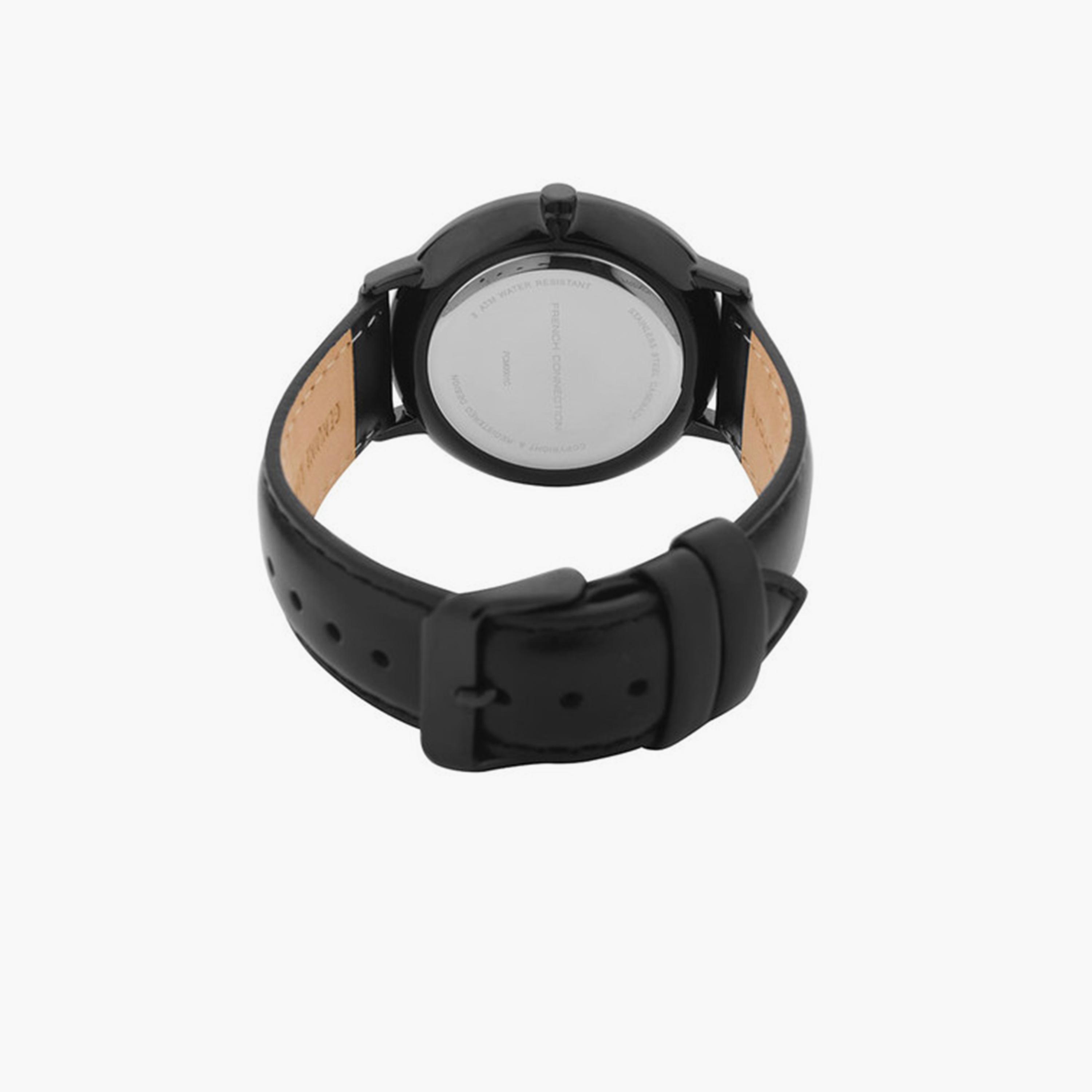 French Connection Women's 43MM Black Analog Leather Strap Watch | FCM0001C-women-watchesandjewellery-watches-image-4