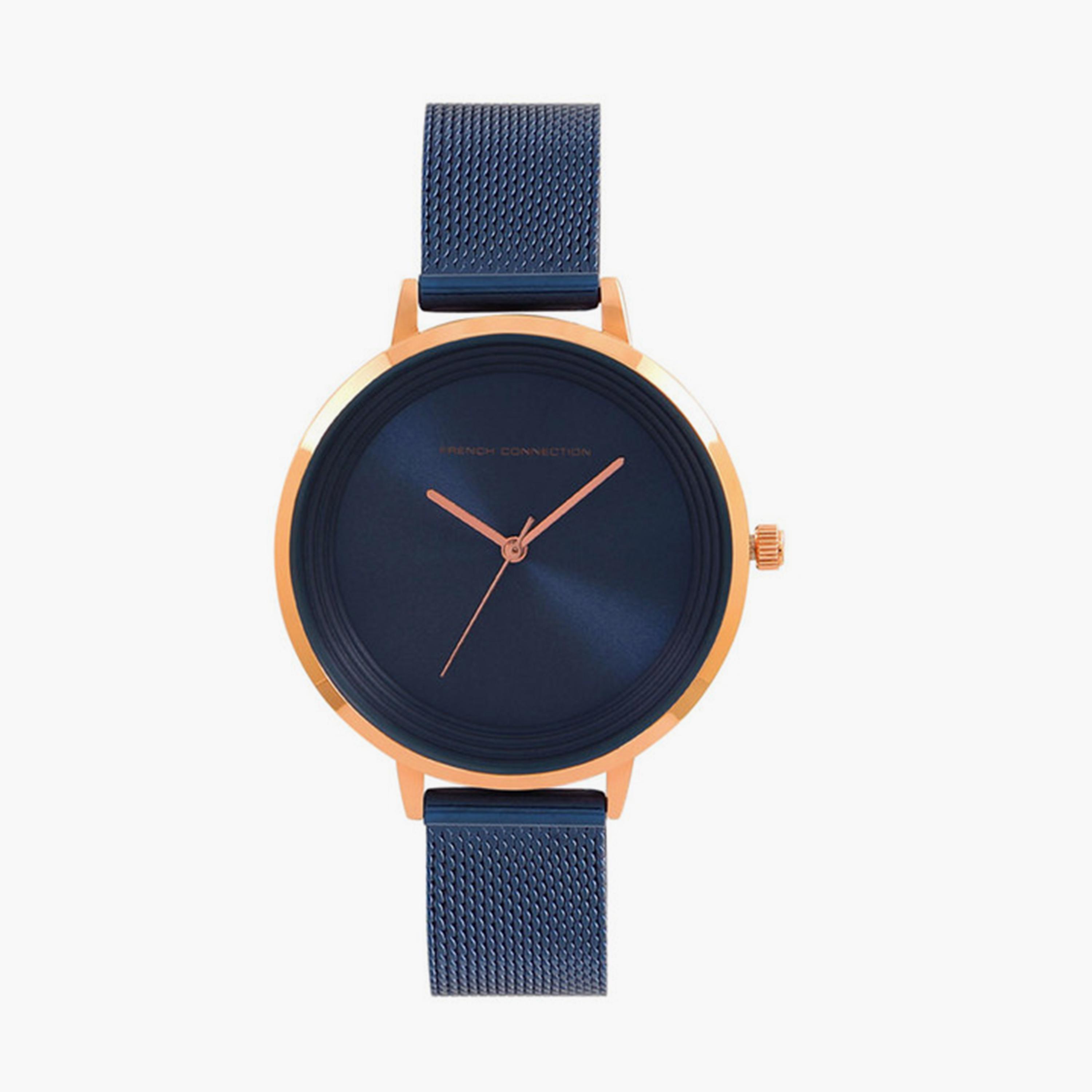 French Connection Women's 36.5MM Blue Analog Stainless Steel Strap Watch | FCN0001C-women-watchesandjewellery-watches-image-1