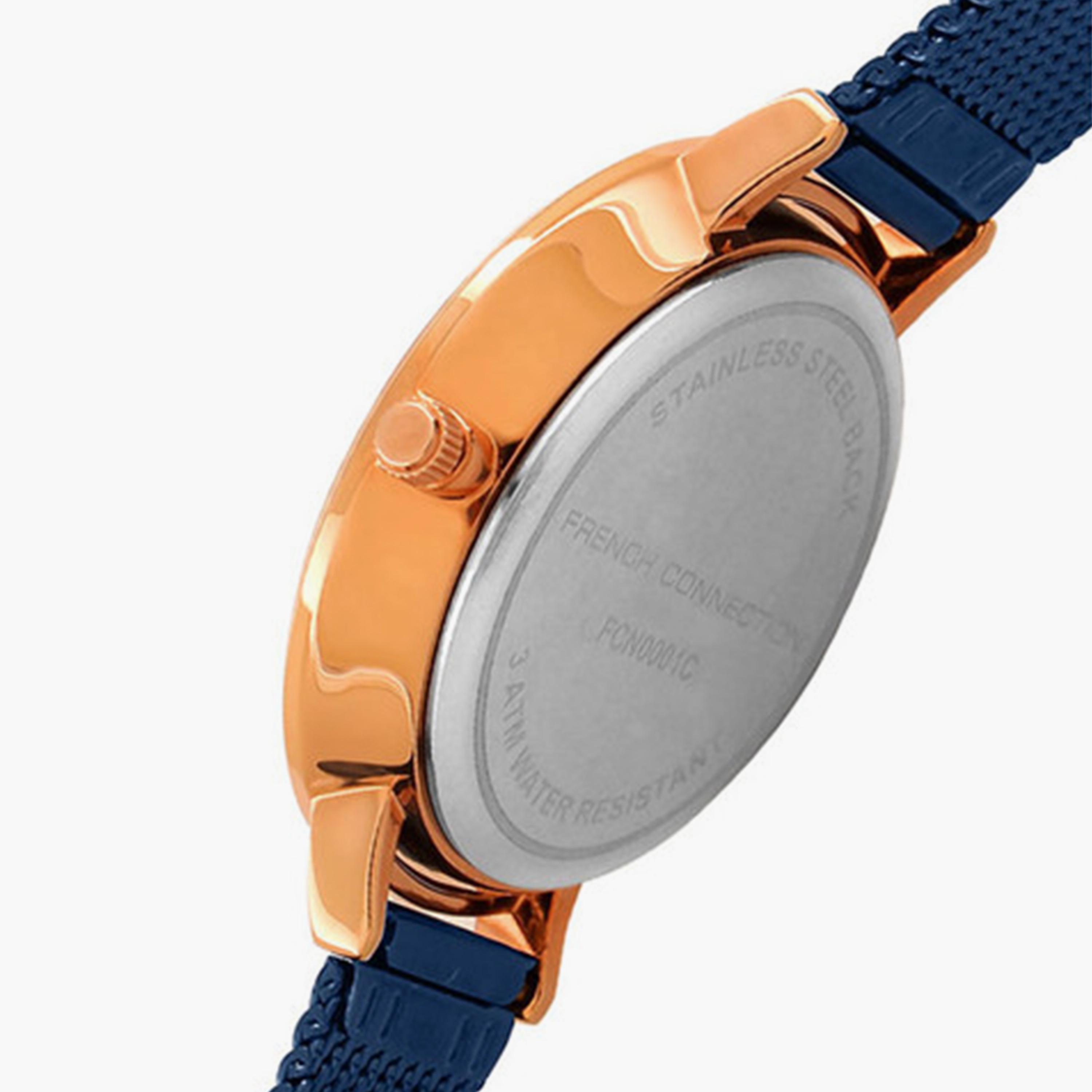 French Connection Women's 36.5MM Blue Analog Stainless Steel Strap Watch | FCN0001C-women-watchesandjewellery-watches-image-3