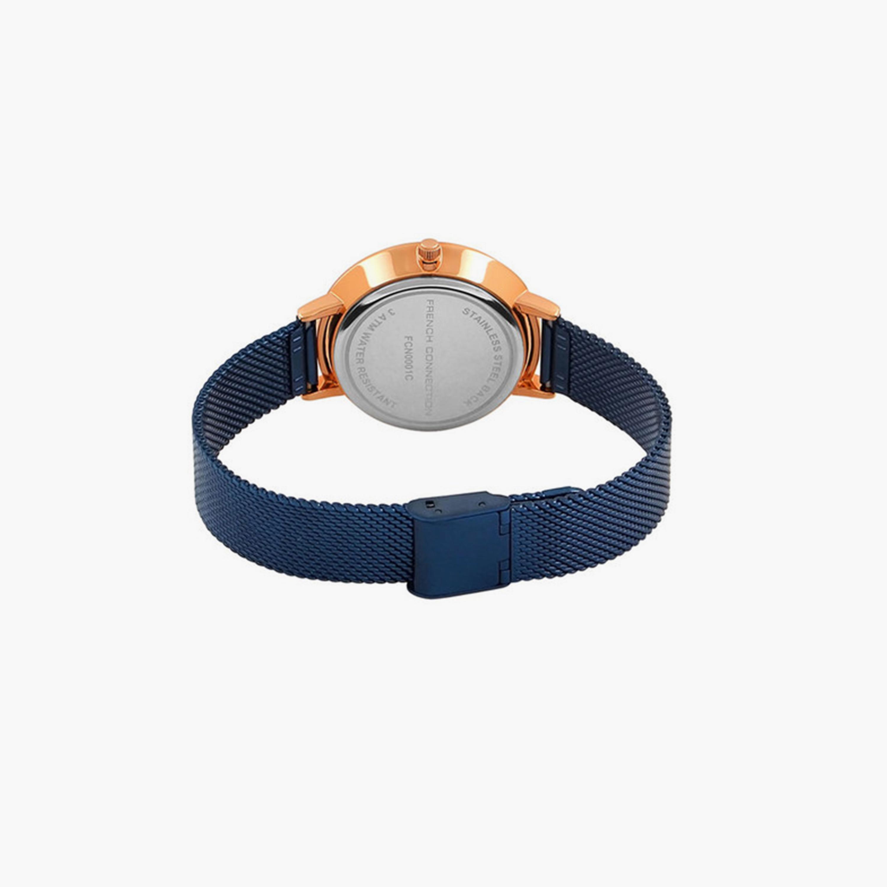French Connection Women's 36.5MM Blue Analog Stainless Steel Strap Watch | FCN0001C-women-watchesandjewellery-watches-image-4