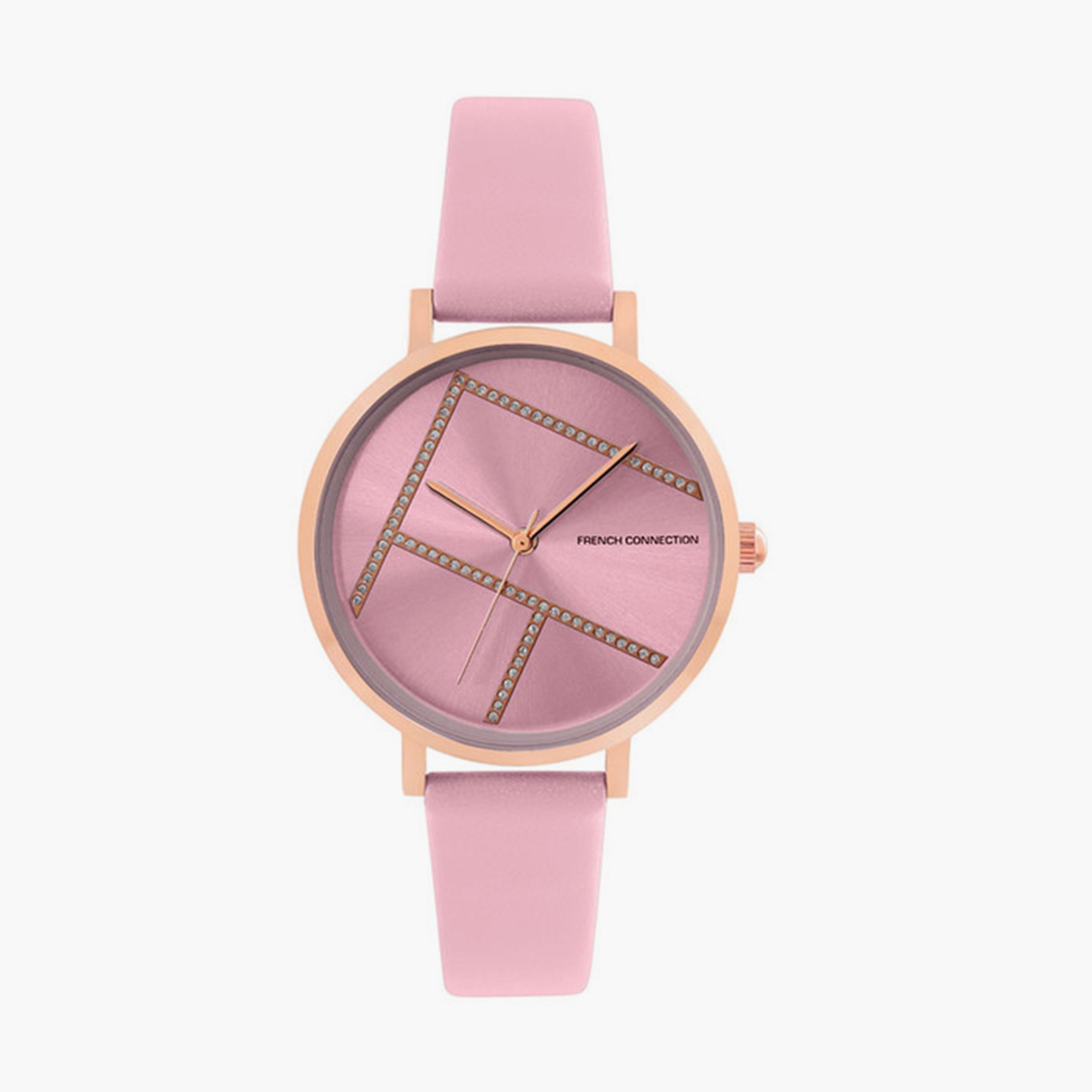 French Connection Women's 34MM Pink Analog Stainless Steel Strap Watch | FCN00012C-women-watchesandjewellery-watches-image-1