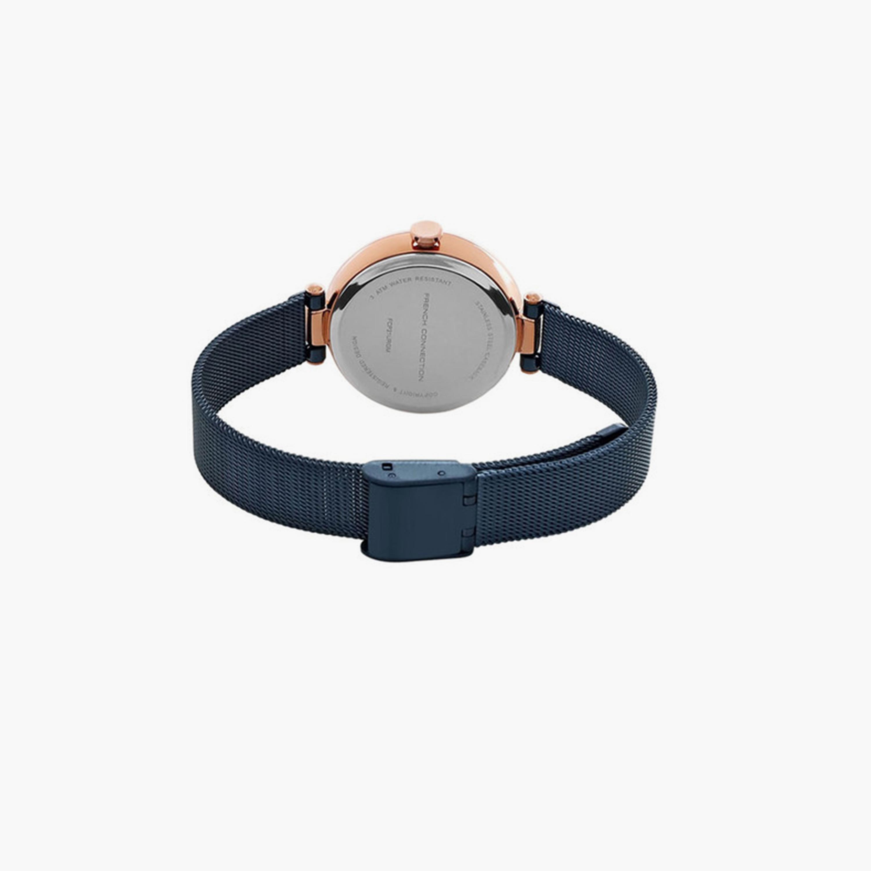 فرينش كونيكشن- ساعة تناظرية للنساء سوار ستانلس ستيل  32مم لون أزرق | FCP21URGM-women-watchesandjewellery-watches-image-4