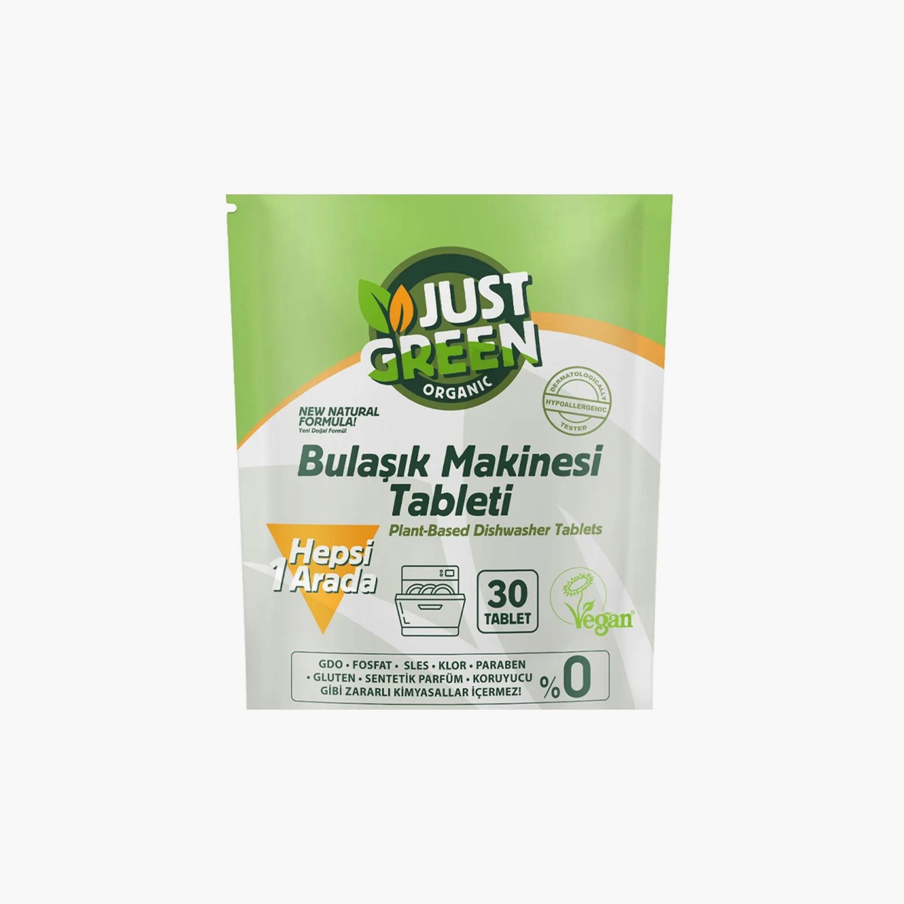 Just Green 30-Piece Organic Dishwasher Tablets - 480g-baby-feeding-cleaningliquids-image-1