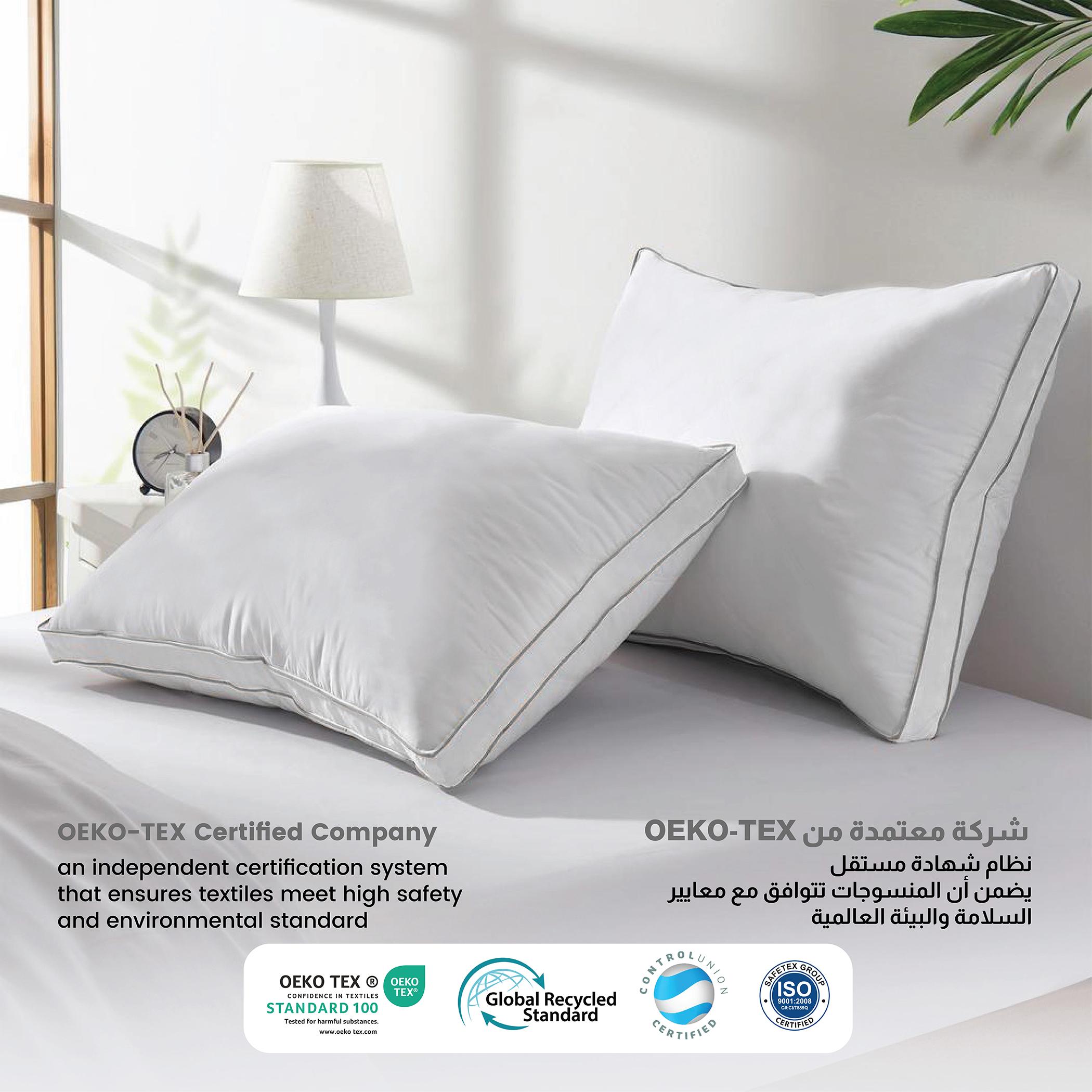 Ultima Gusset Standard Pillow for Back, Stomach or Side Sleepers - 50x70 cm-hbxdecorandfurnishings-bedding-duvetsandpillows-image-4