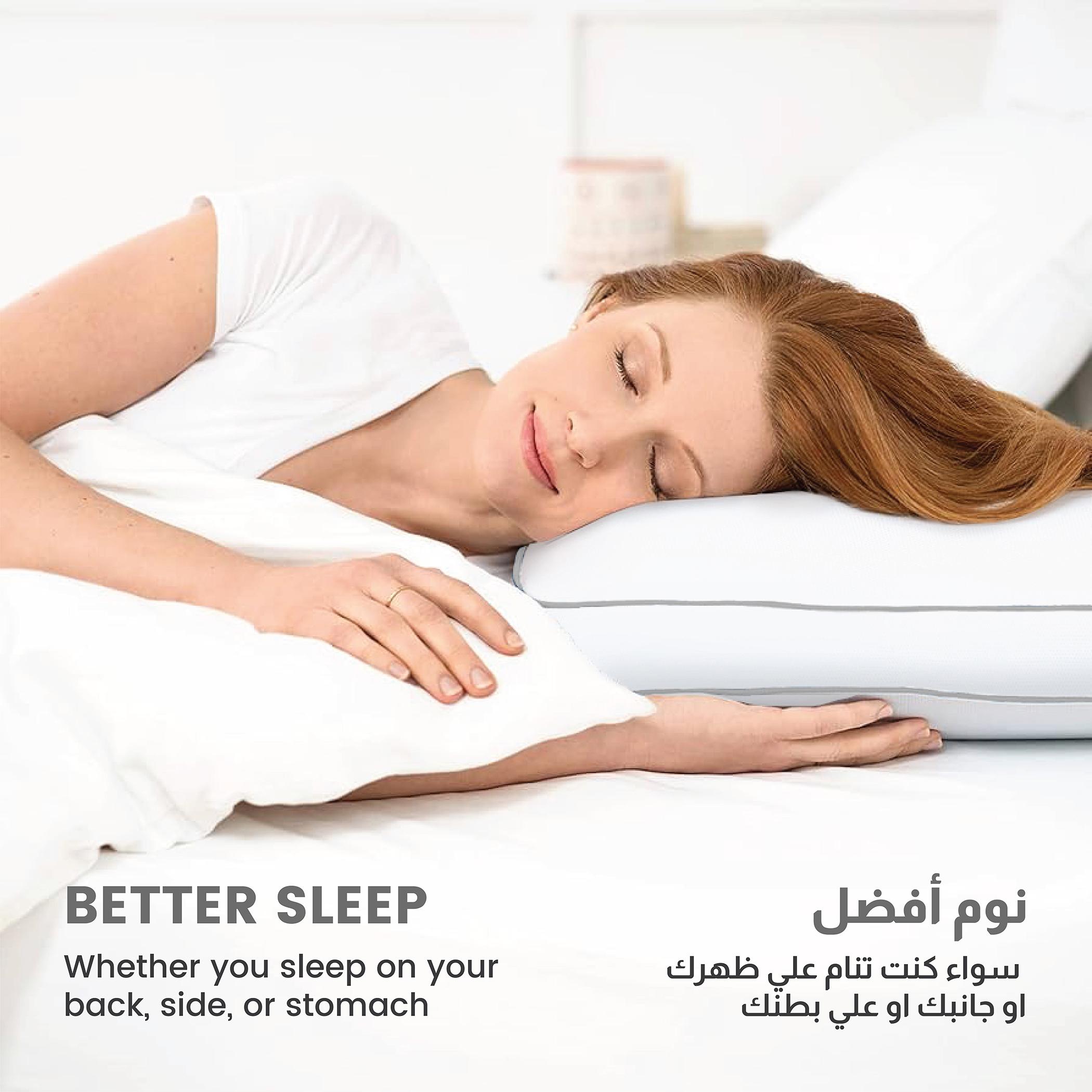 Ultima Gusset Standard Pillow for Back, Stomach or Side Sleepers - 50x70 cm-hbxdecorandfurnishings-bedding-duvetsandpillows-image-5