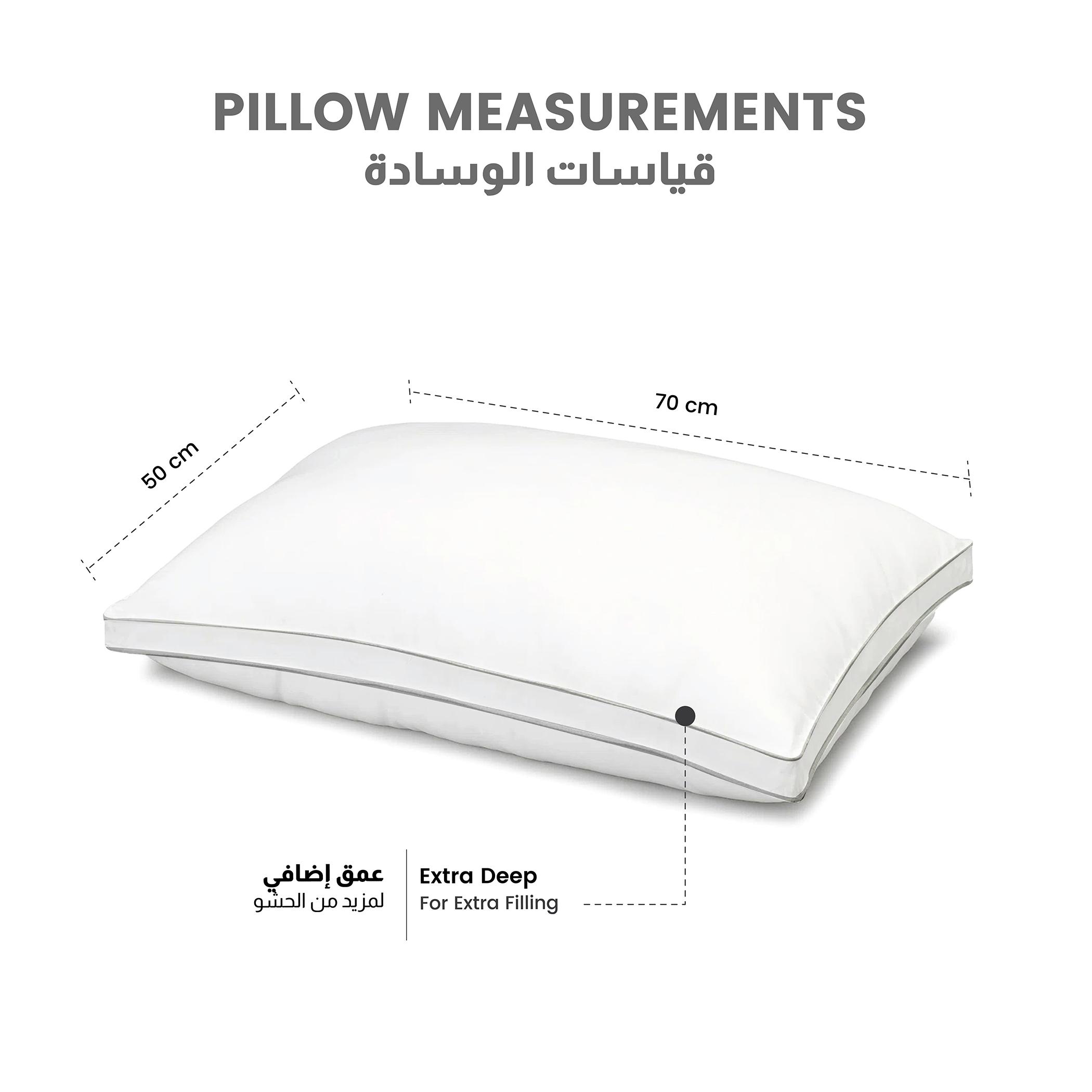 Ultima Gusset Standard Pillow for Back, Stomach or Side Sleepers - 50x70 cm-hbxdecorandfurnishings-bedding-duvetsandpillows-image-6