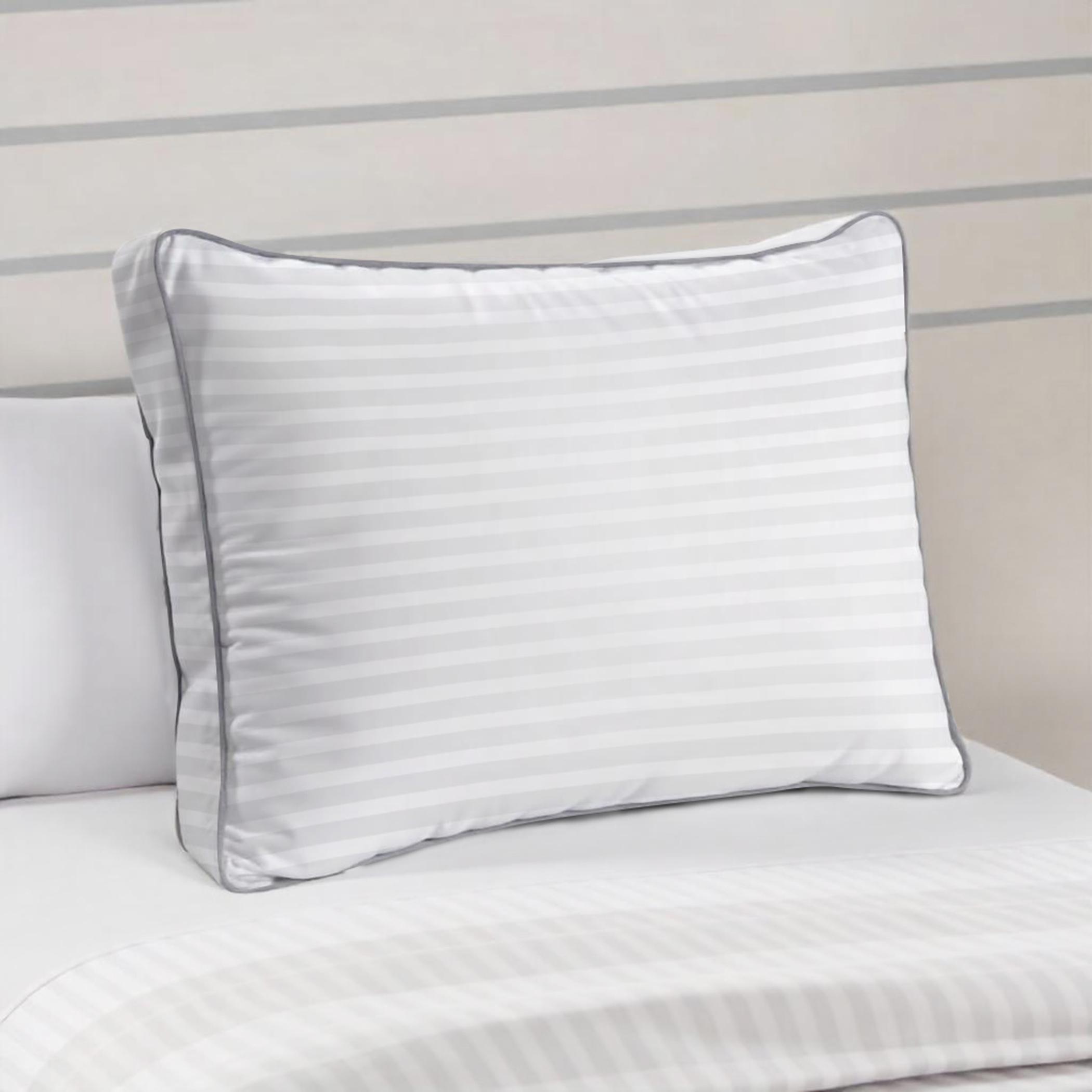 Ultima Gusset Stripe Pillow for Back, Stomach or Side Sleepers - 50x70 cm-hbxdecorandfurnishings-bedding-duvetsandpillows-image-1