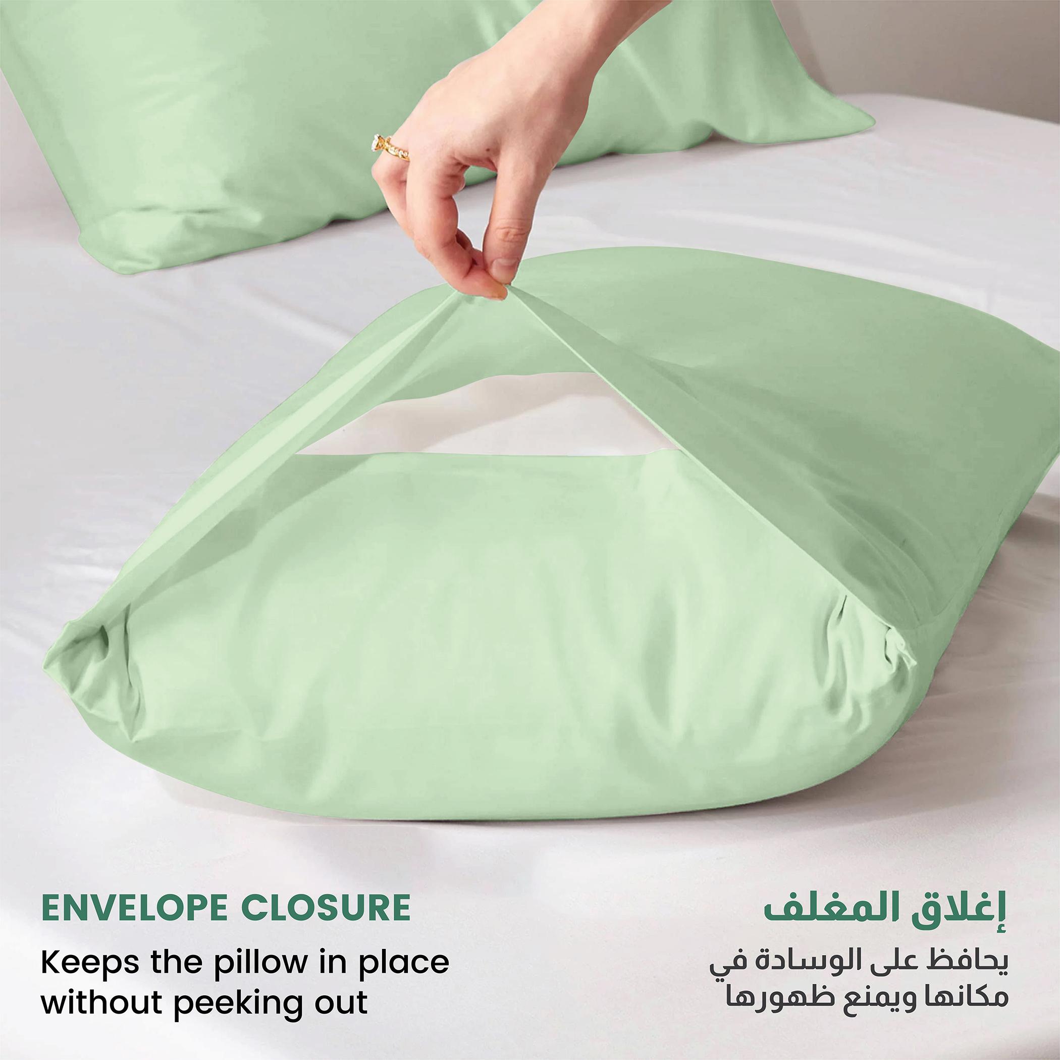طقم غطاء وسادة ألياف دقيقة قطعتين من ألتيما - 50x75 سم-hbxhomeware-bedding-pillowcases-image-2