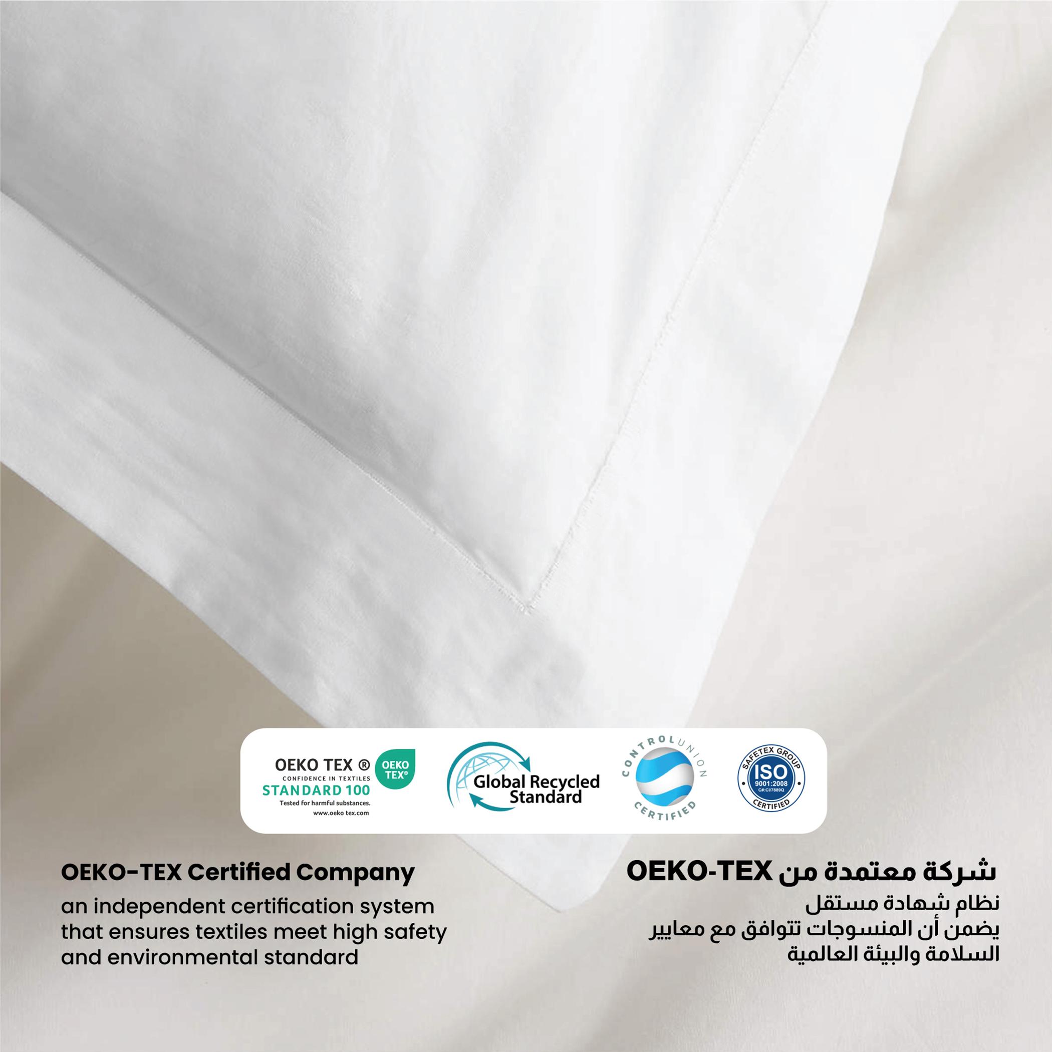 طقم غطاء وسادة بحجم قياسي من القطن الخالص الممشط قطعتين من ألتيما - 50x75+5 سم-hbxhomeware-bedding-pillowcases-image-4