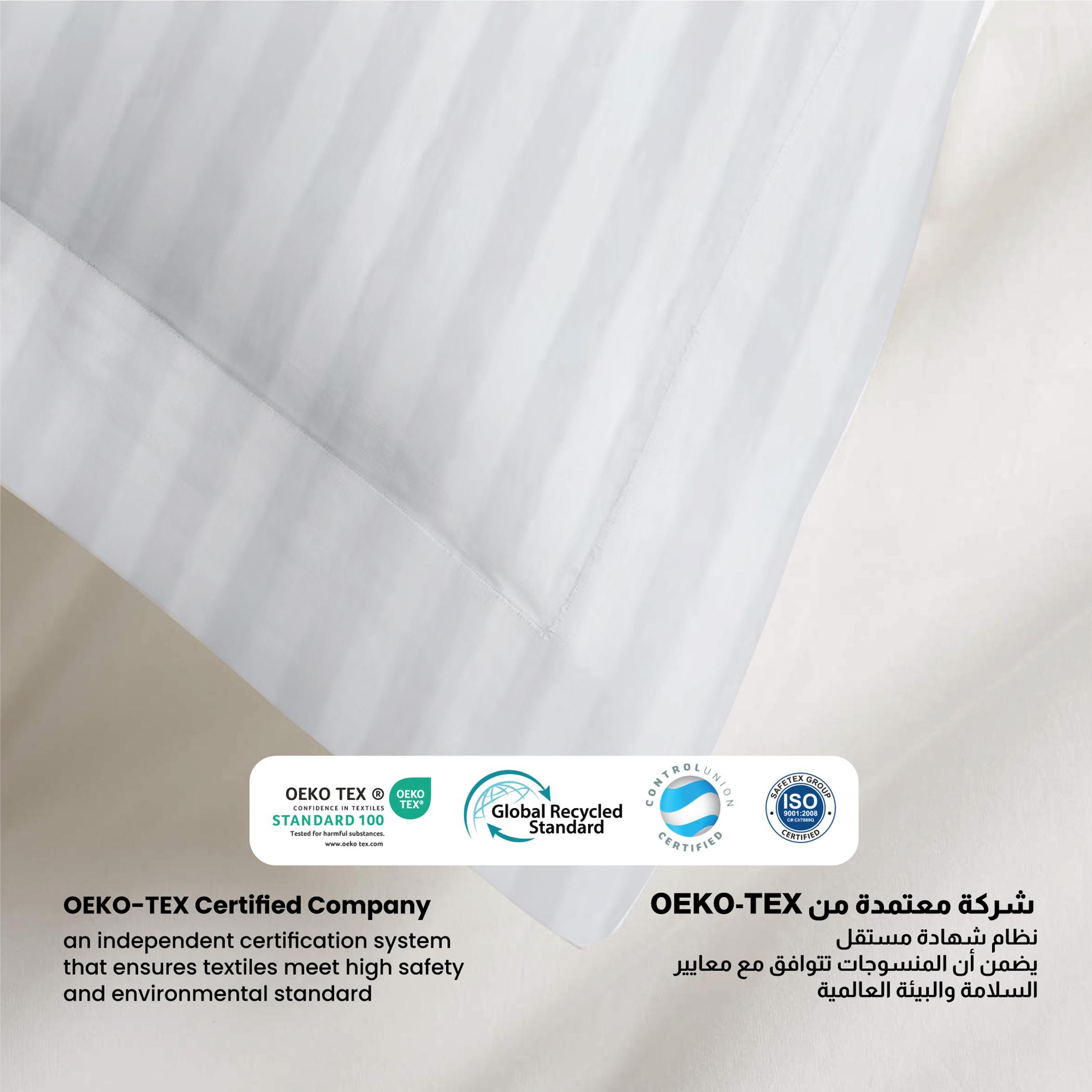Ultima 2-Piece Pure Combed Cotton Striped Standard Pillowcase Set - 50x75+5 cm-hbxhomeware-bedding-pillowcases-image-4