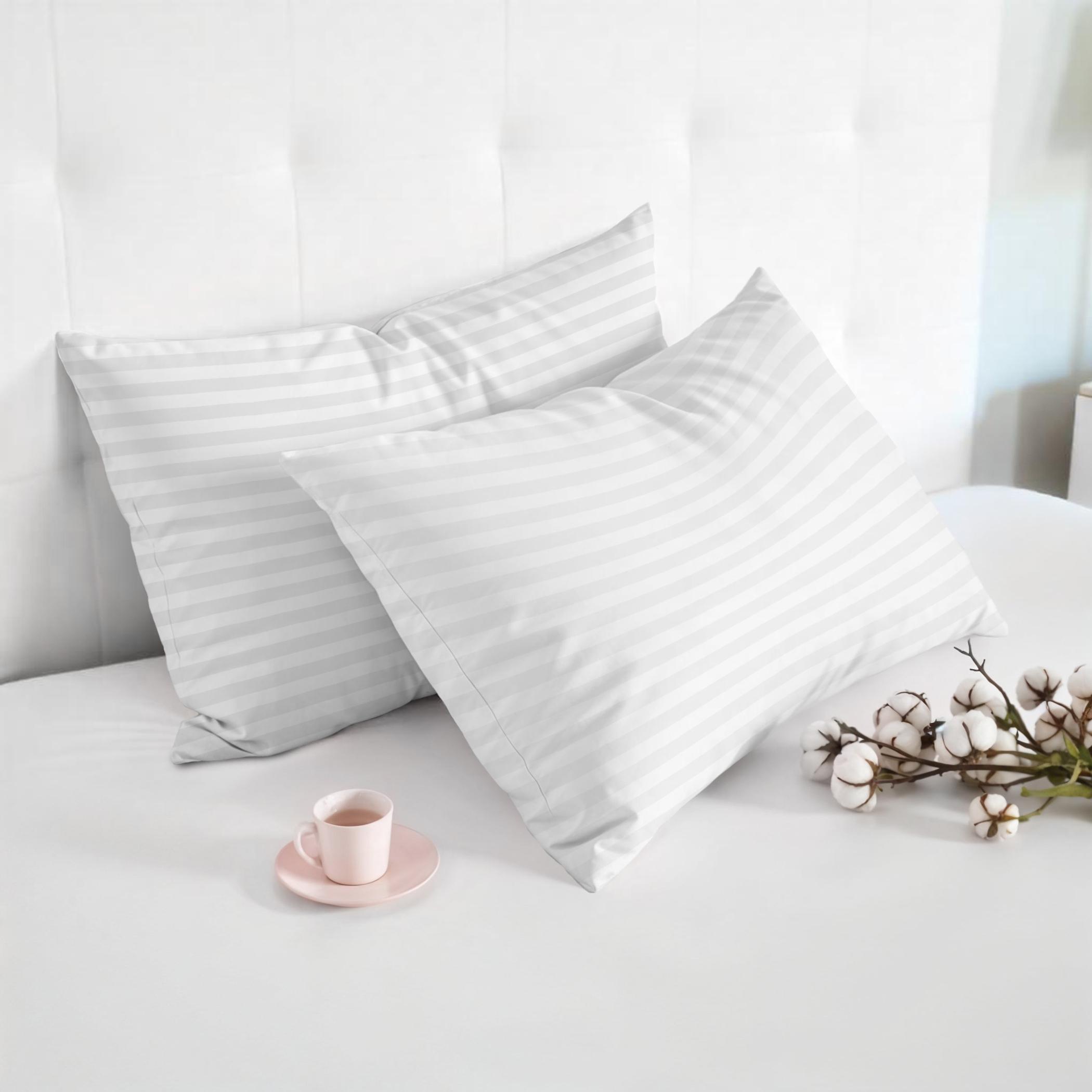 Ultima 2-Piece Pure Combed Cotton Striped Standard Pillowcase Set - 50x75 cm-hbxhomeware-bedding-pillowcases-image-1