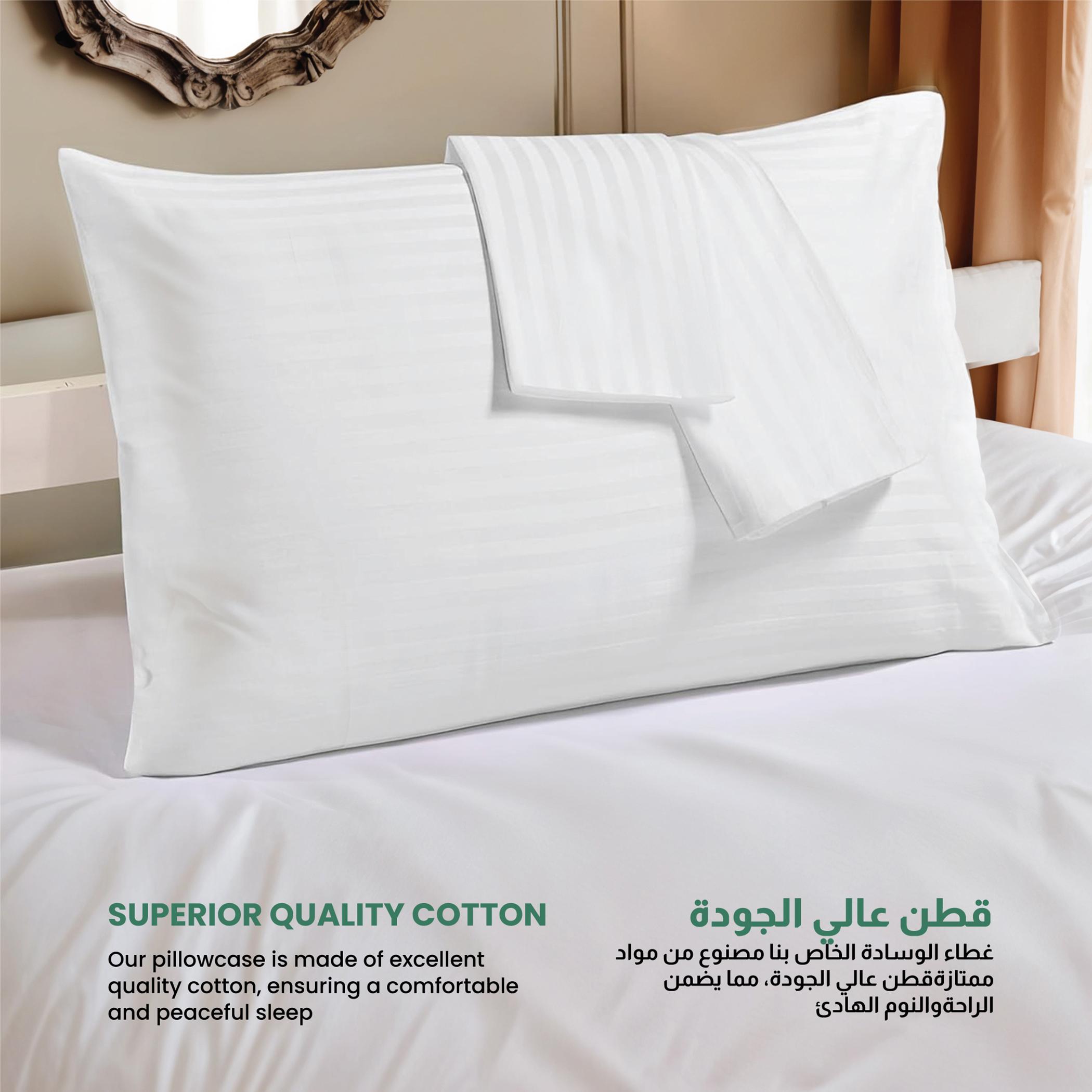 Ultima 2-Piece Pure Combed Cotton Striped Standard Pillowcase Set - 50x75 cm-hbxhomeware-bedding-pillowcases-image-2