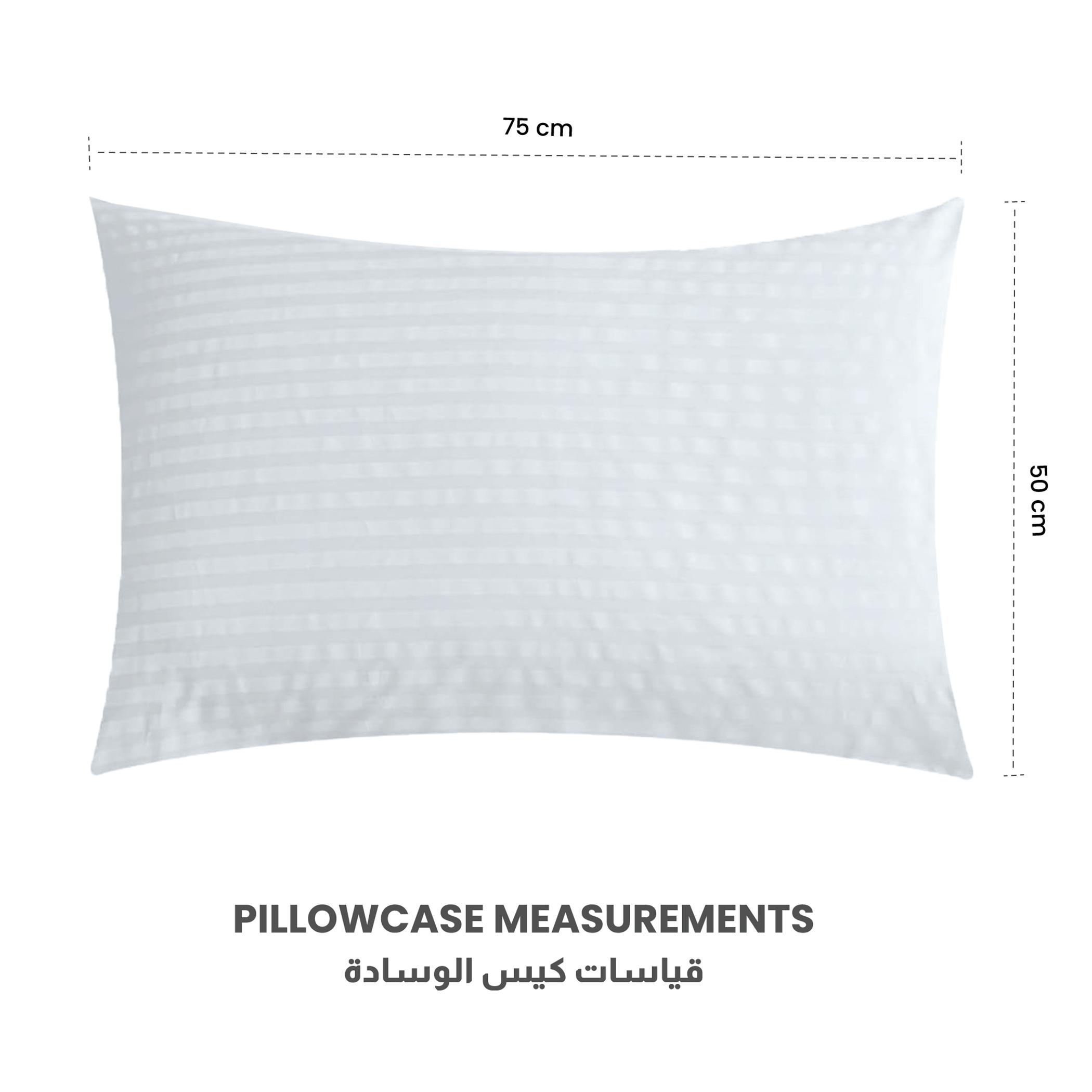 Ultima 2-Piece Pure Combed Cotton Striped Standard Pillowcase Set - 50x75 cm-hbxhomeware-bedding-pillowcases-image-5