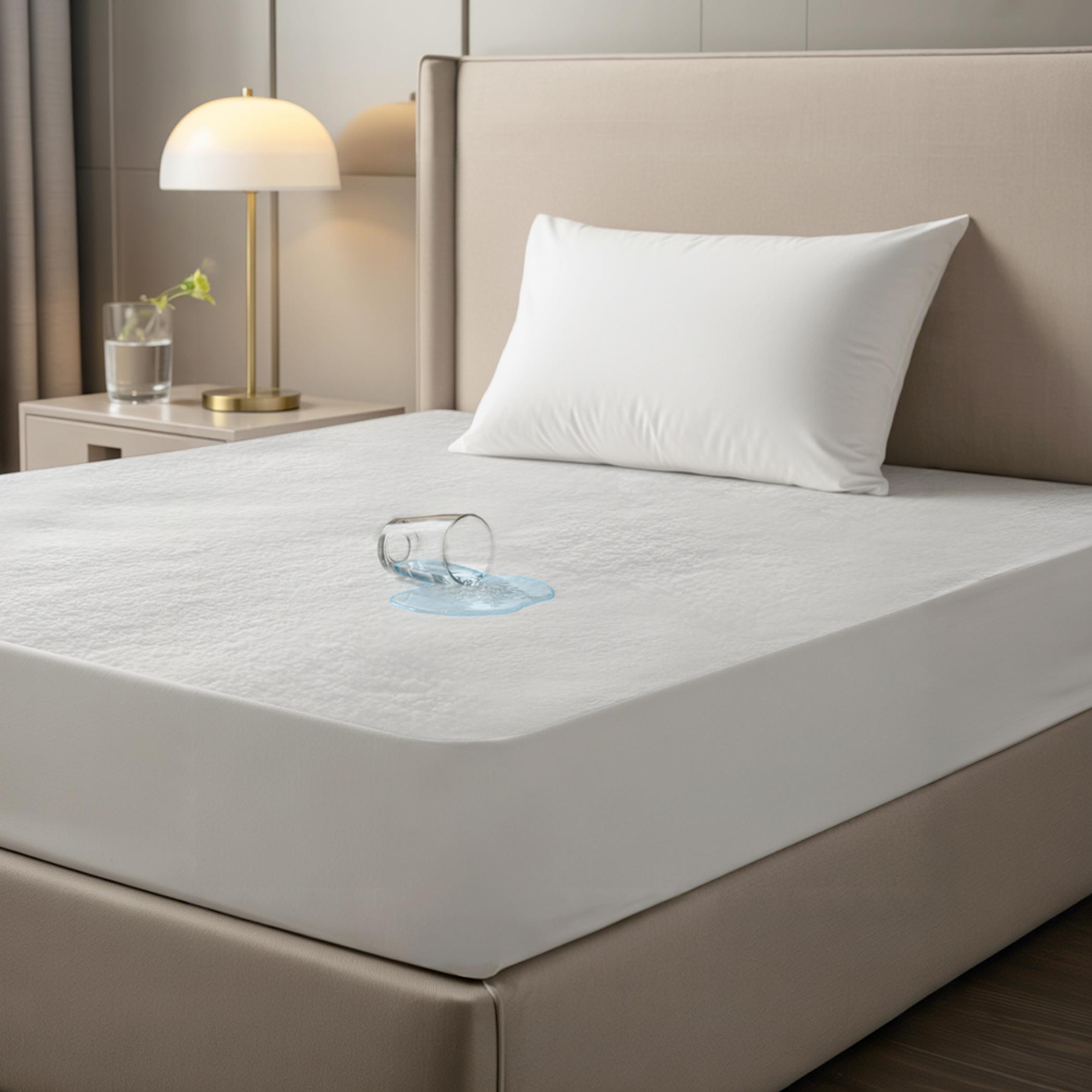 Ultima Waterproof Premium Cotton Terry Deep Pocket Queen Mattress Protector - 150x200 cm-hbxbedroom-bedding-protectorsandtoppers-image-1