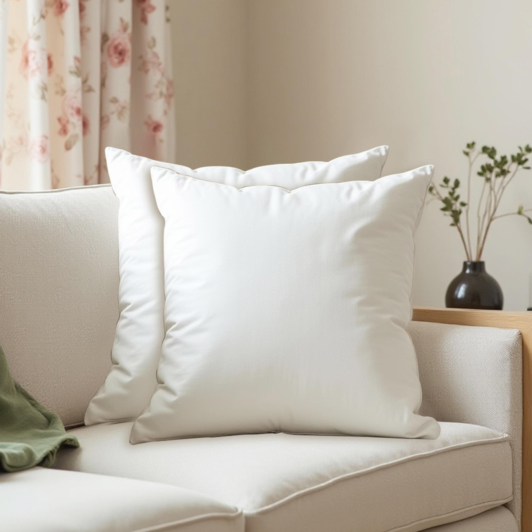 Ultima 2-Piece HD Microfiber Cushion Inserts with 350 gm Hollowfiber Filling Set - 40x40 cm-hbxhomeware-cushionsandcovers-cushioninsert-image-1