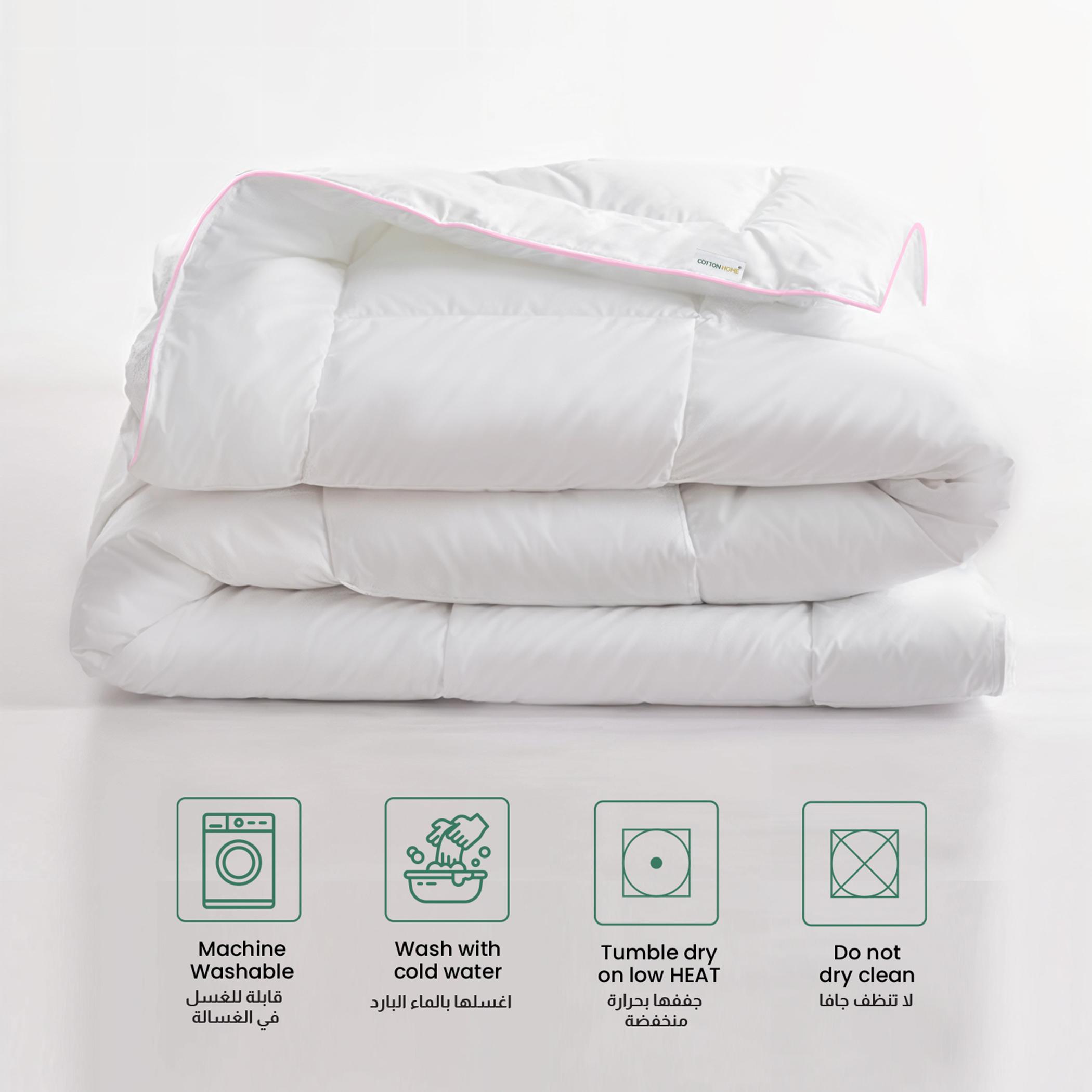 Ultima Premium 100% Cotton Baby Duvet with Pink Cord for Ultimate Support - 125x110 cm-hbxdecorandfurnishings-bedding-duvetsandpillows-image-2