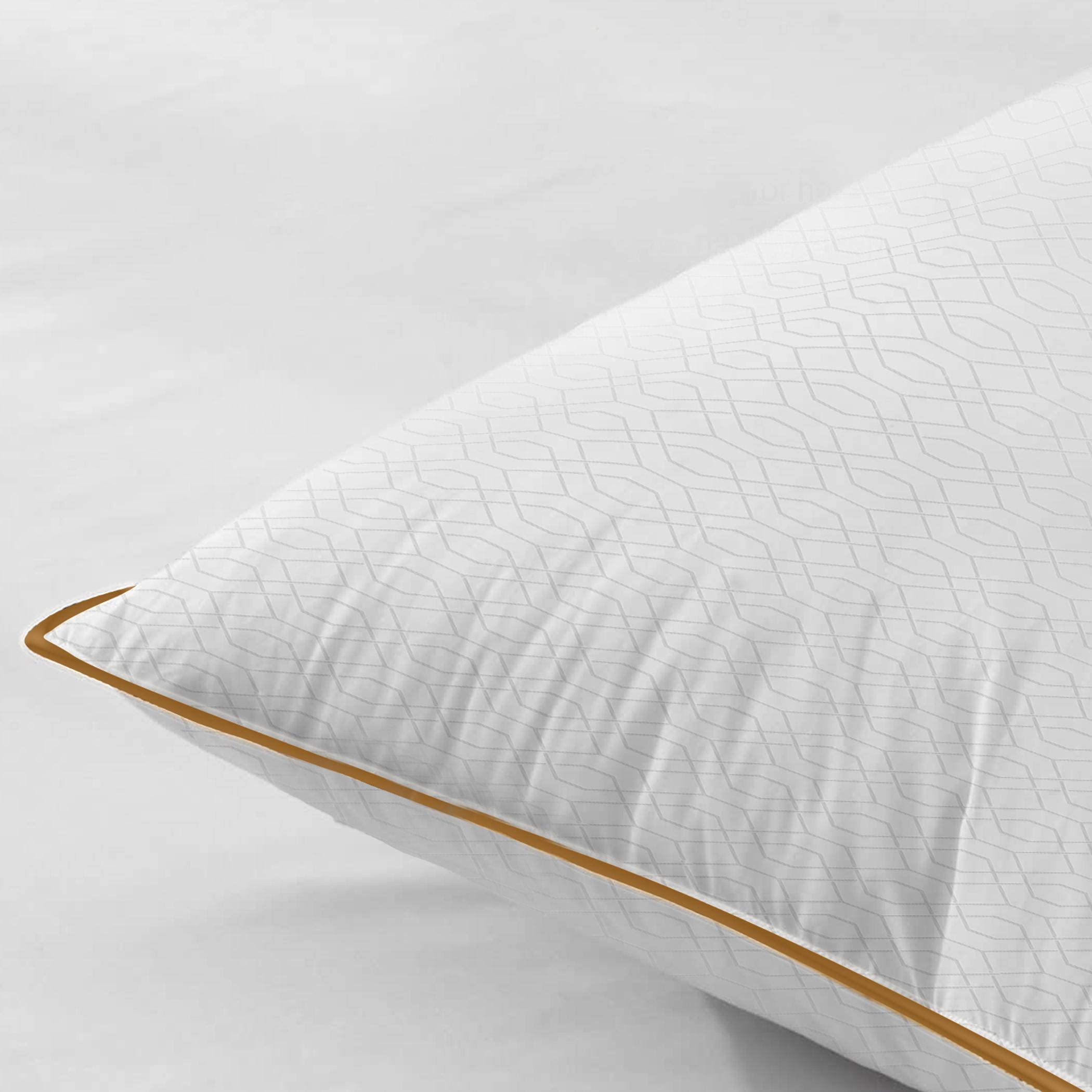 Ultima Premium 100% Loom Pattern Cotton Gazette Pillow - 50x90 cm-hbxdecorandfurnishings-bedding-duvetsandpillows-image-2