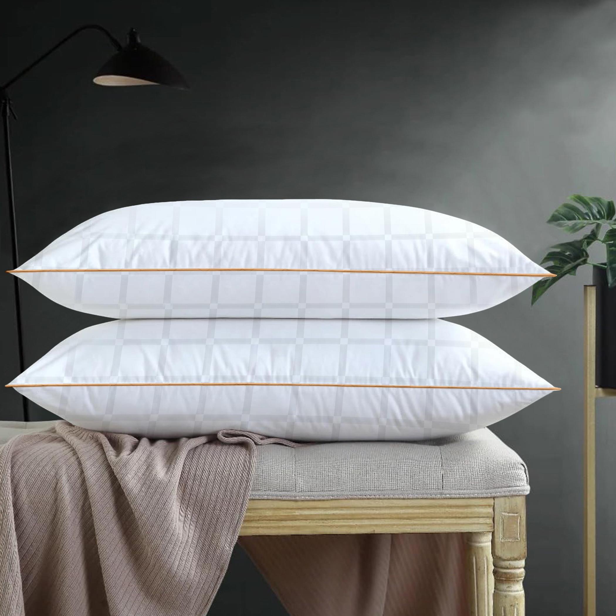 Ultima Premium 100% Cotton Grid Pattern Gazette Pillow - 50x90 cm-hbxdecorandfurnishings-bedding-duvetsandpillows-image-4