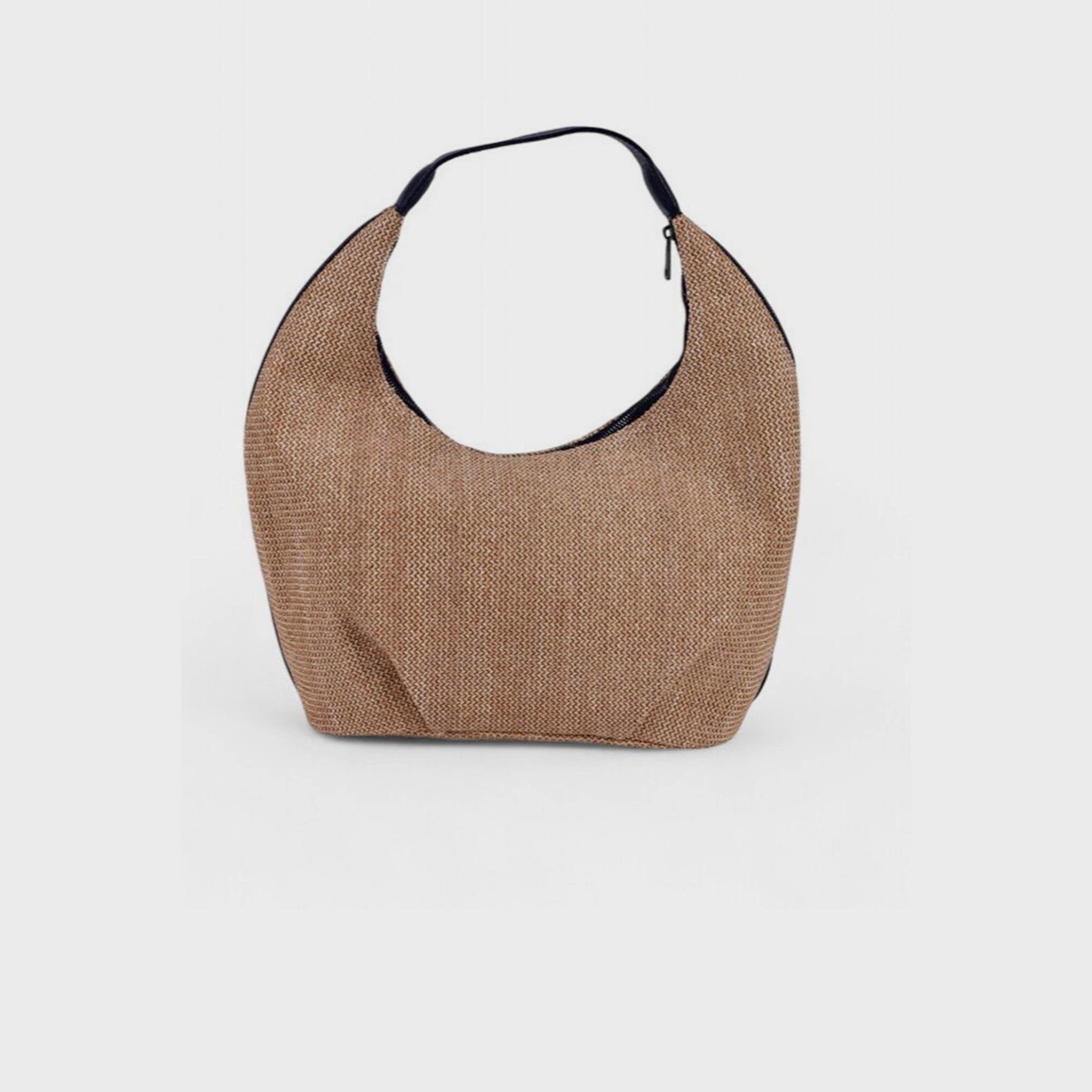 غاب-  شنطة كتف بمقبض مزدوج مزخرف وسحاب إغلاق-women-bagsandwallets-handbags-image-3