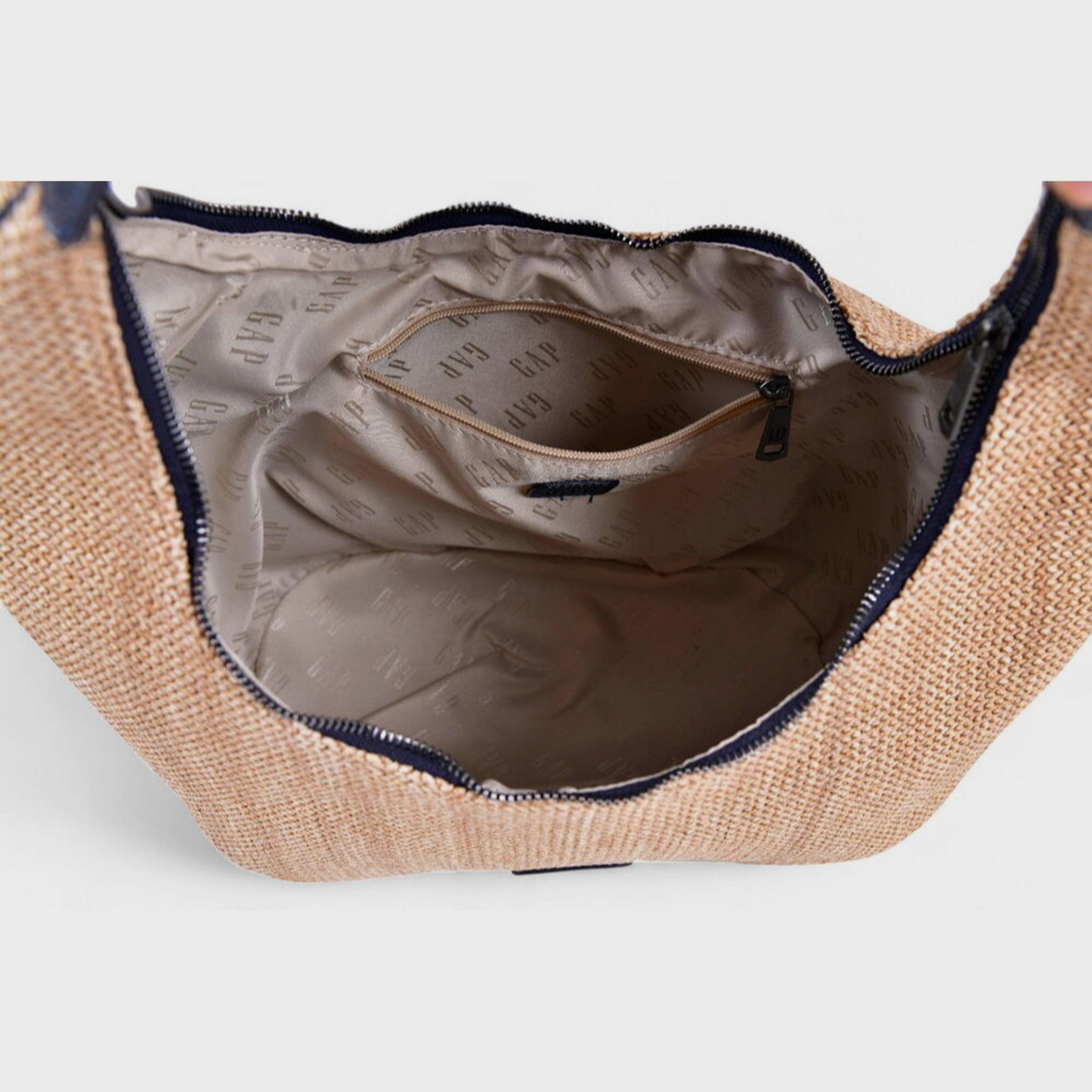 غاب-  شنطة كتف بمقبض مزدوج مزخرف وسحاب إغلاق-women-bagsandwallets-handbags-image-4