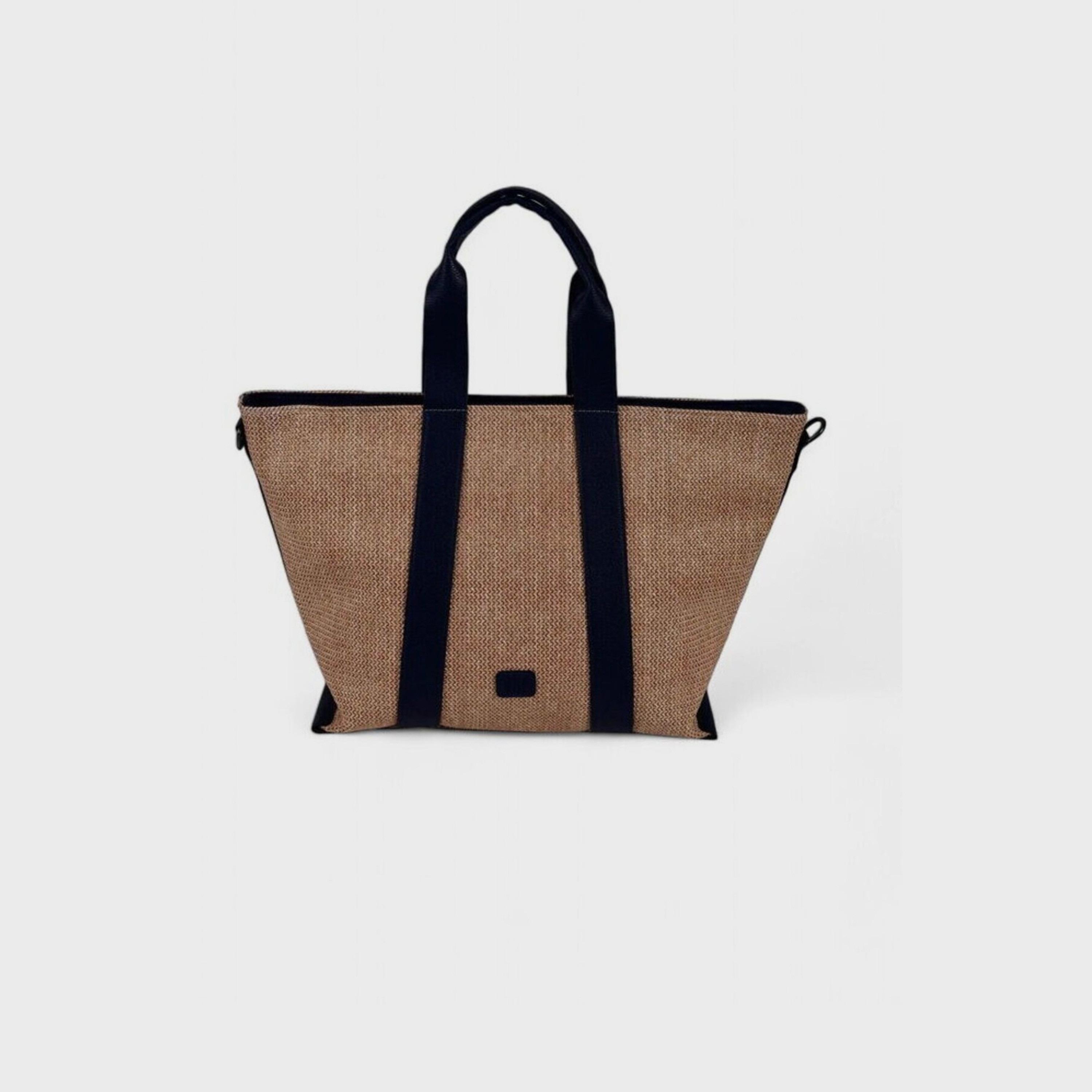 GAP Textured Double-Handle Satchel Bag with Zipper Closure and Detachable Strap-women-bagsandwallets-handbags-image-4