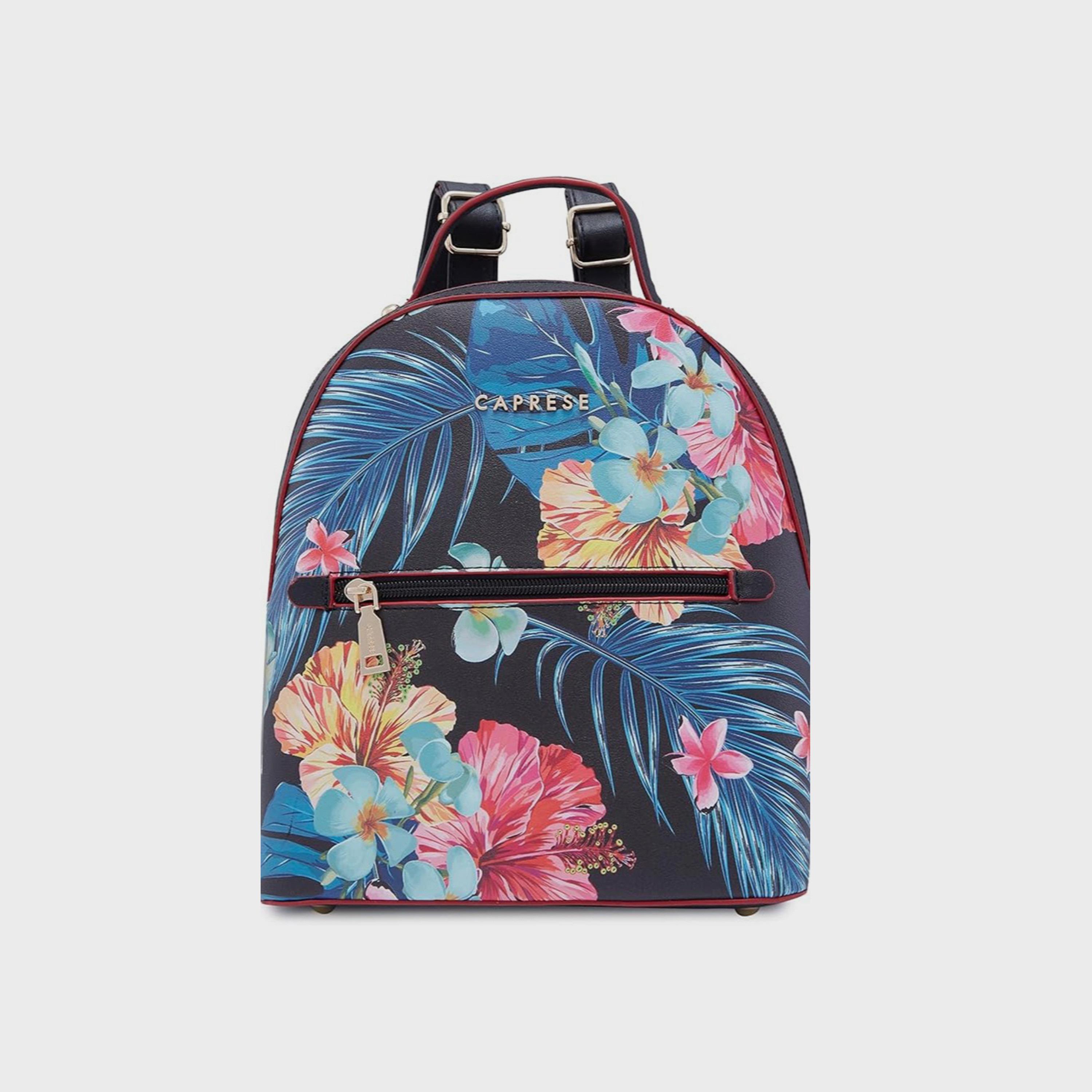 Caprese Printed Top Handle Mini Backpack with Zipper Closure and Adjustable Strap | 27 x 24 x 13 cm-travel-luggagesandbags-backpacks-image-1