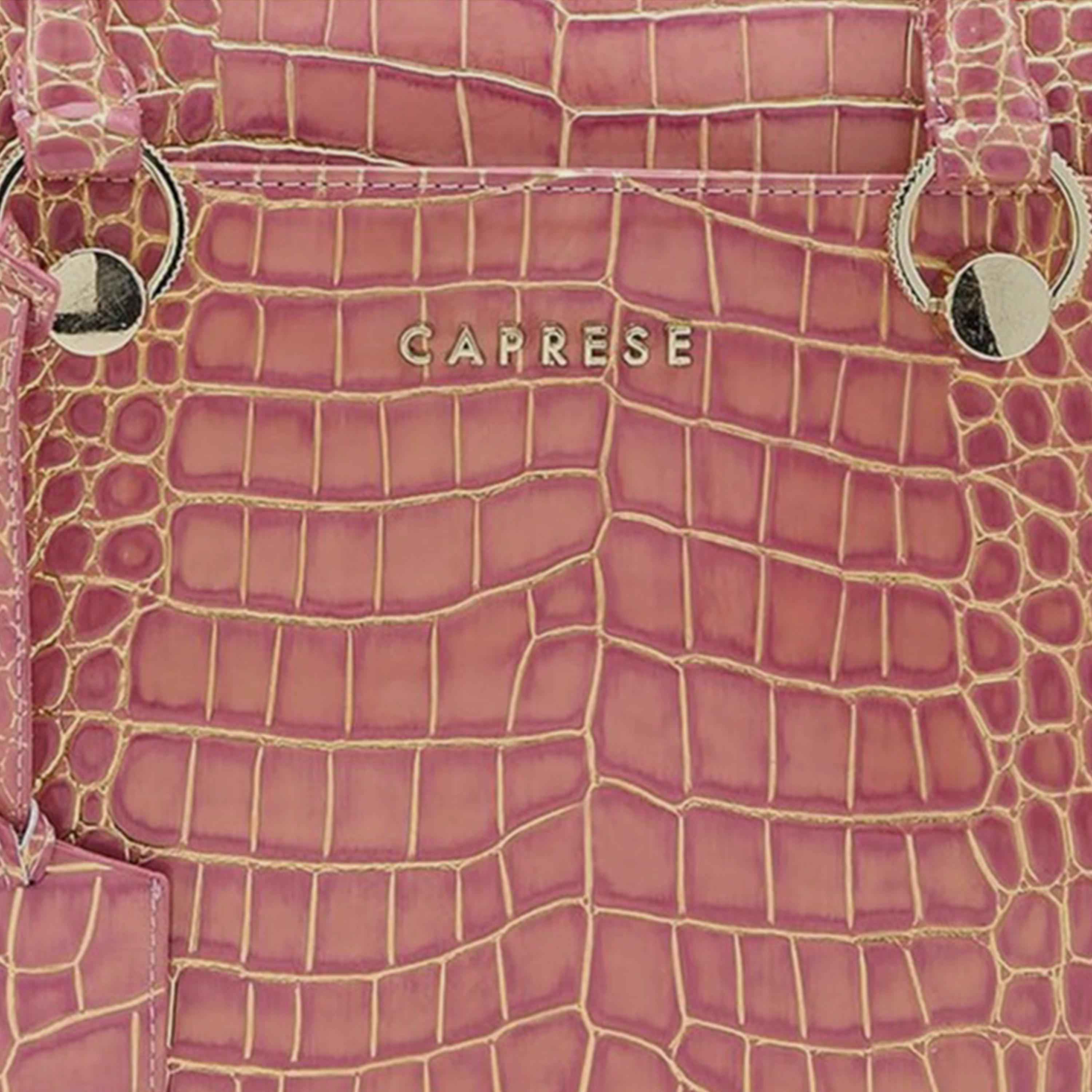 Caprese Animal Print Double-Handle Laptop Bag with Zipper Closure and Detachable Strap | 51 x 34 x 17 cm-women-bagsandwallets-handbags-image-6