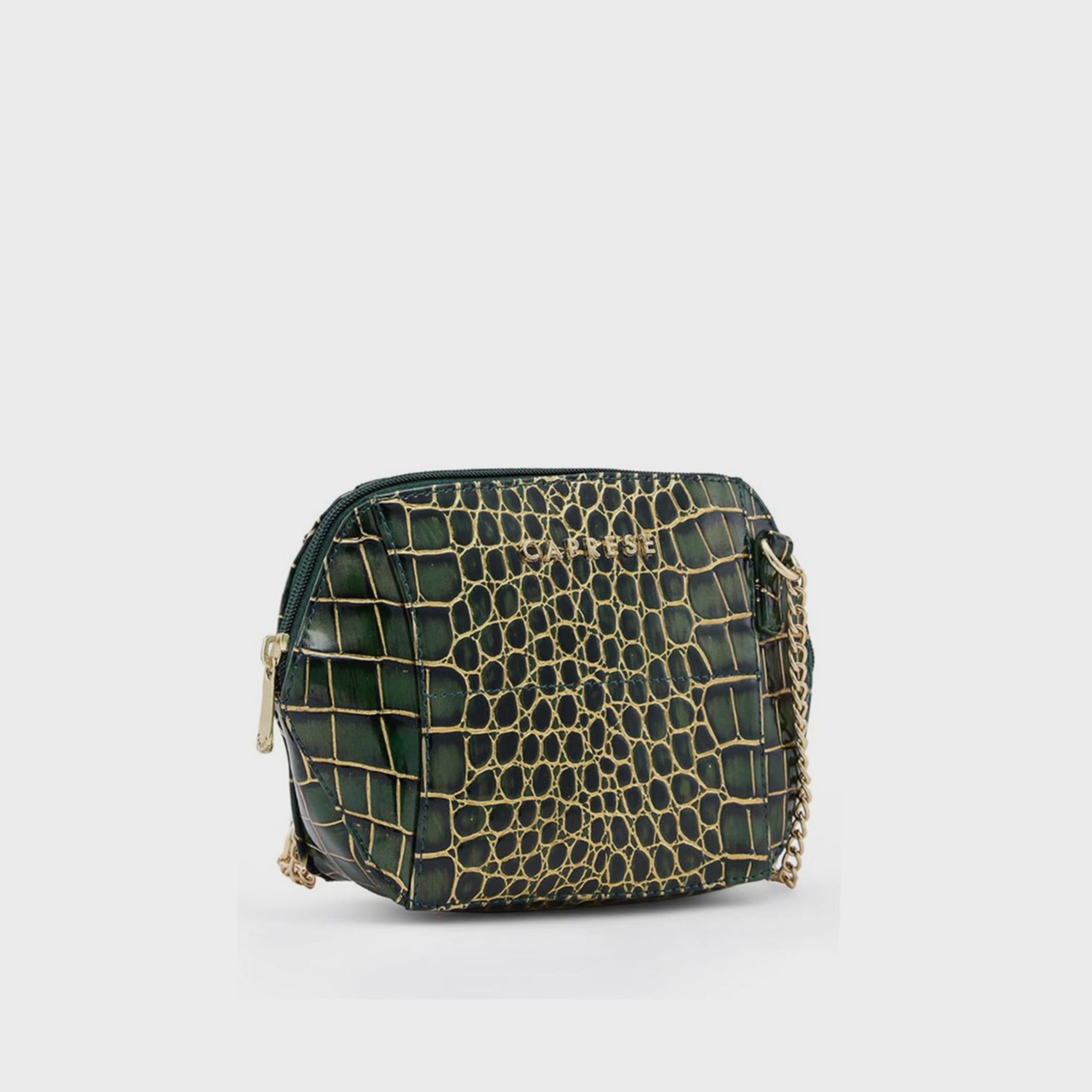 حقيبة كروس بطبعة من كابريزي مع إغلاق بسحاب وحزام قابل للتعديل | 22 × 15 × 6 سم-women-bagsandwallets-handbags-image-1