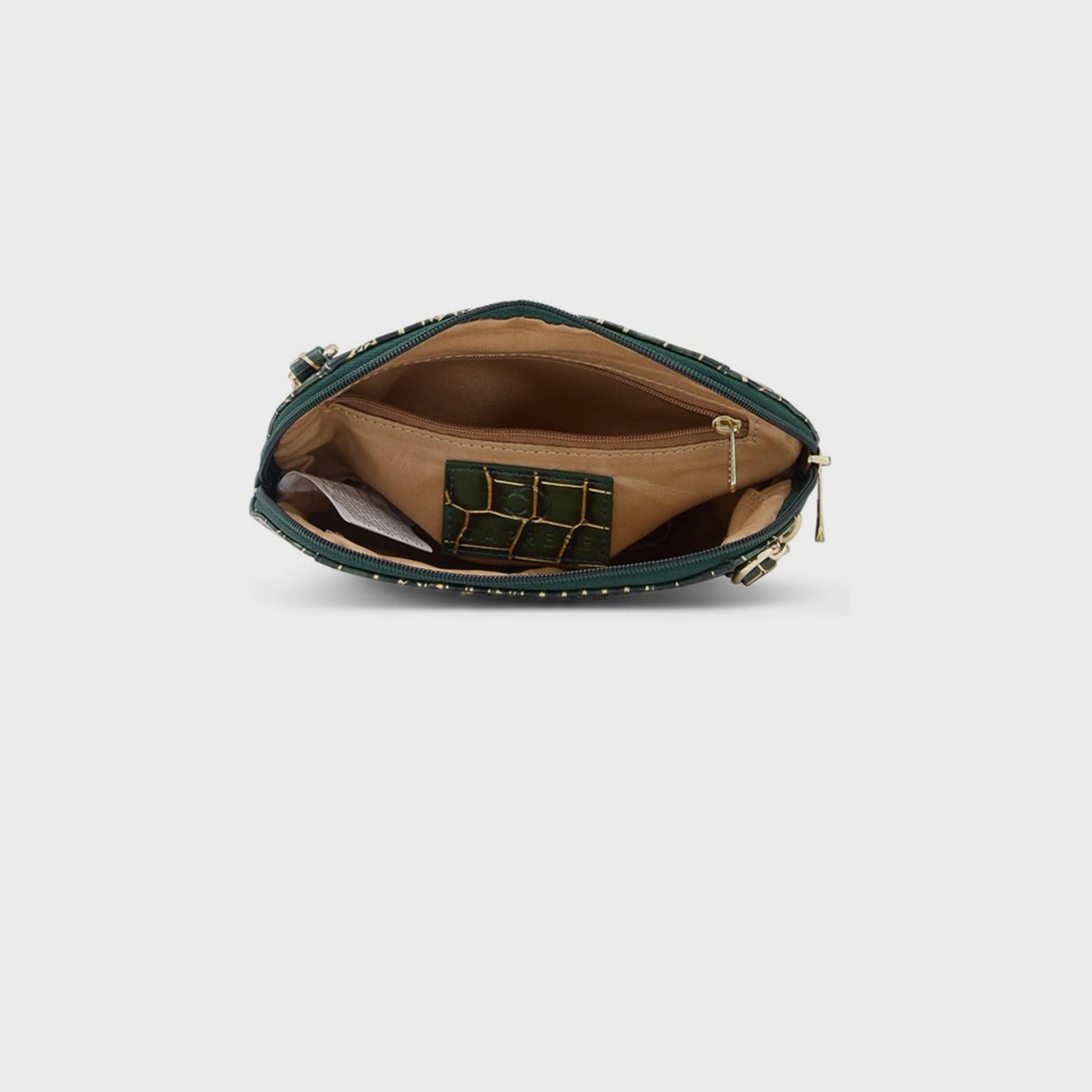 حقيبة كروس بطبعة من كابريزي مع إغلاق بسحاب وحزام قابل للتعديل | 22 × 15 × 6 سم-women-bagsandwallets-handbags-image-4