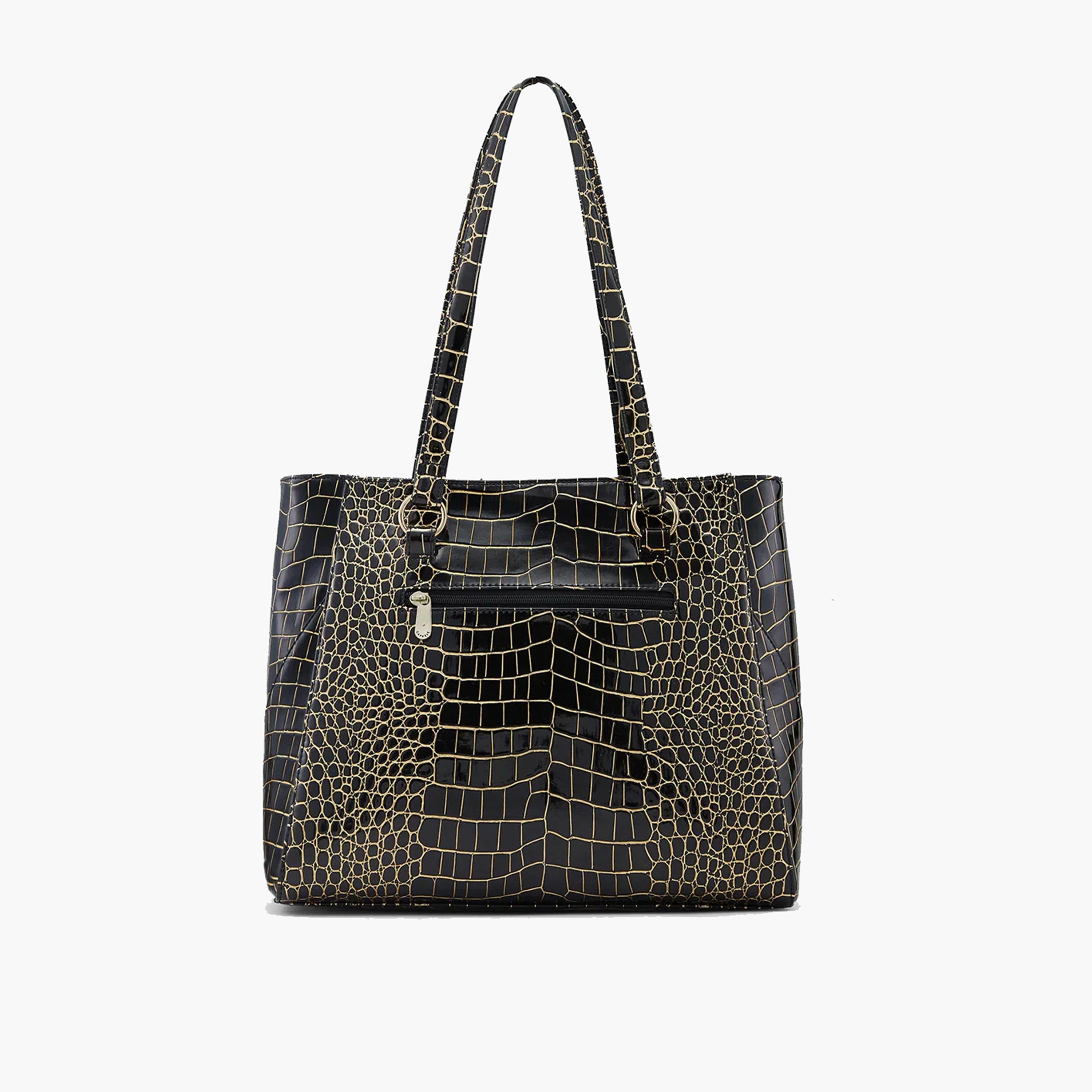 Caprese Animal Print Crossbody Bag with Zipper Closure and Adjustable Strap | 31 x 25 x 14 cm-women-bagsandwallets-handbags-image-4