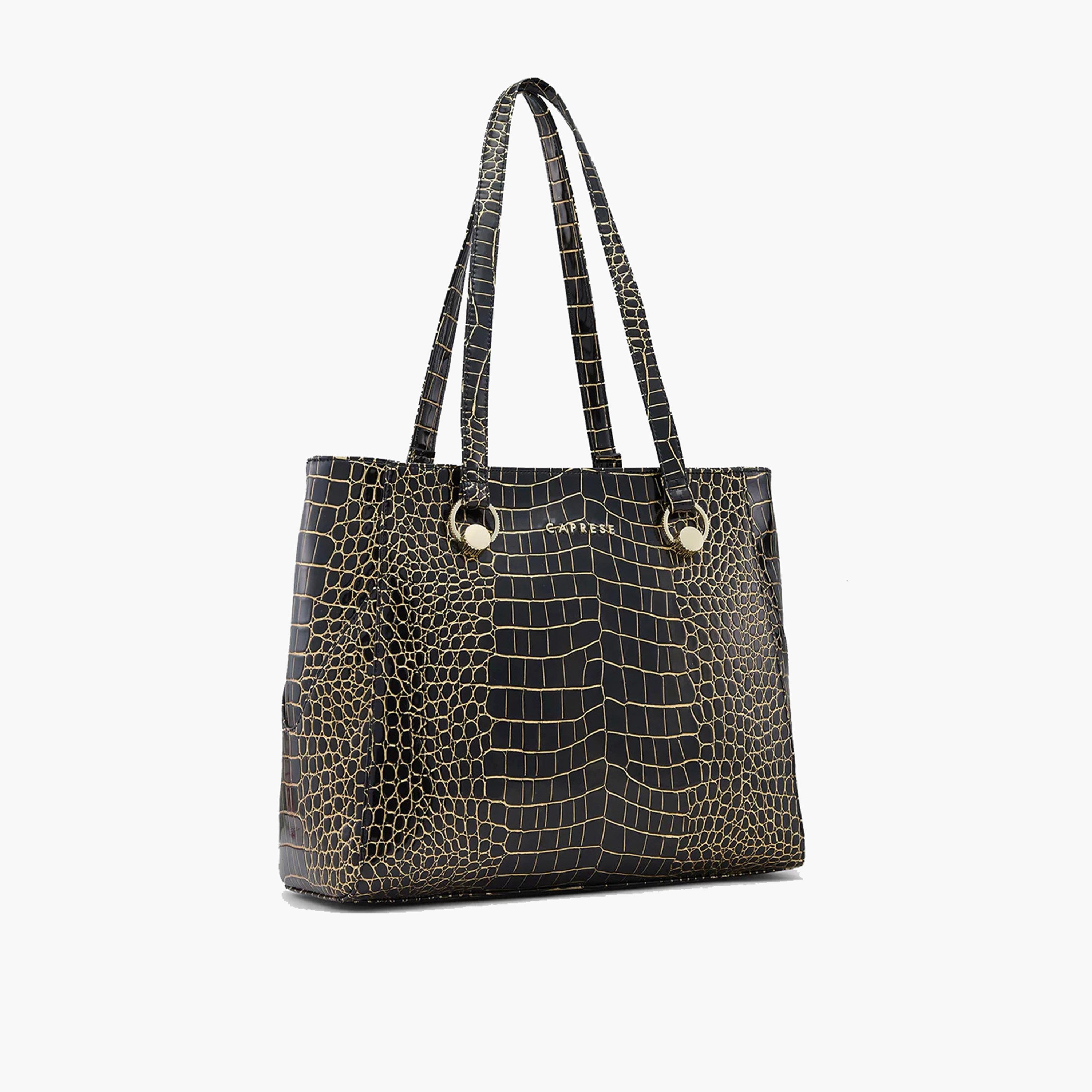 Caprese Animal Print Crossbody Bag with Zipper Closure and Adjustable Strap | 31 x 25 x 14 cm-women-bagsandwallets-handbags-image-5