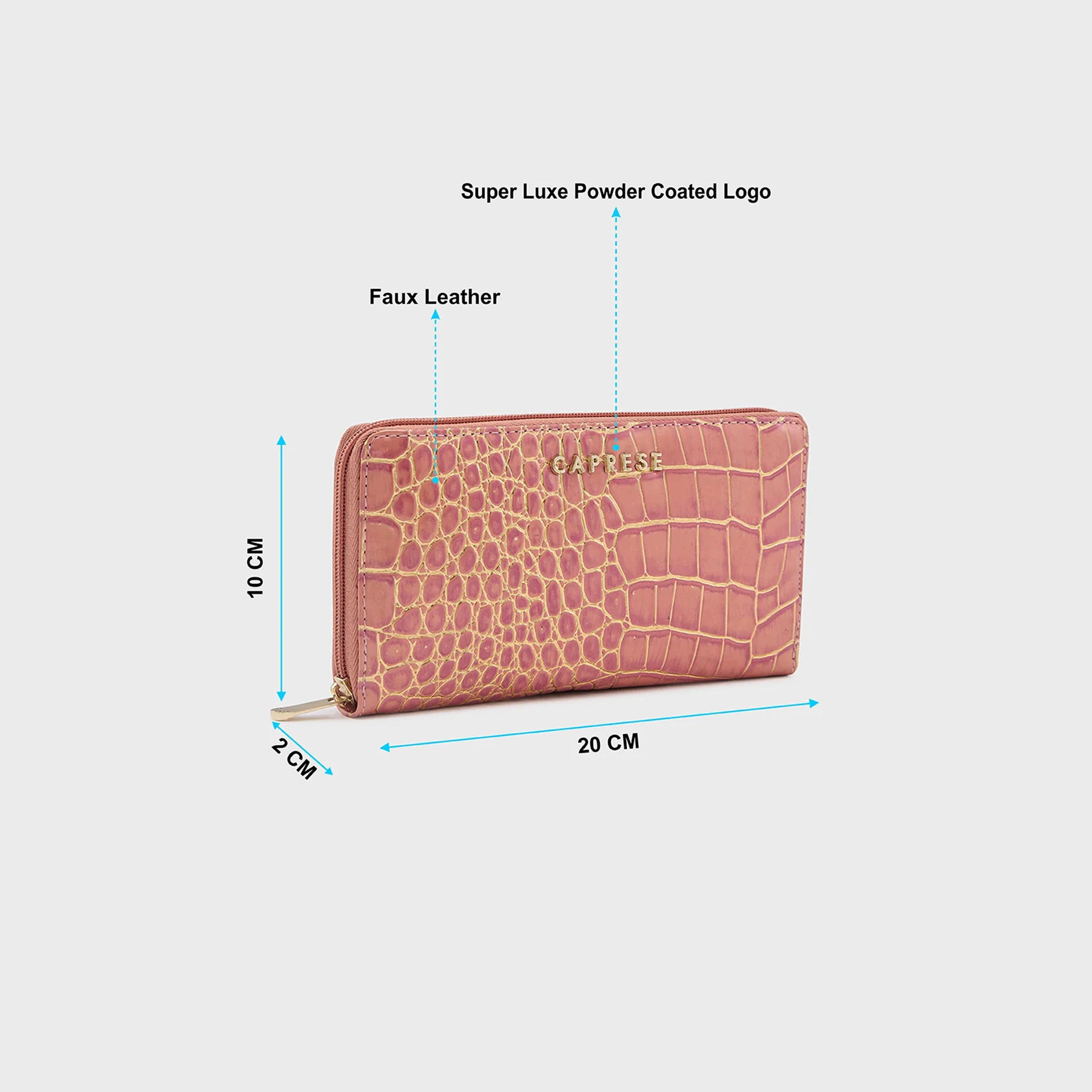 Caprese محفظة بطبعة مع إغلاق بسحاب | 20 × 10 × 2 سم-women-bagsandwallets-wallets-image-3