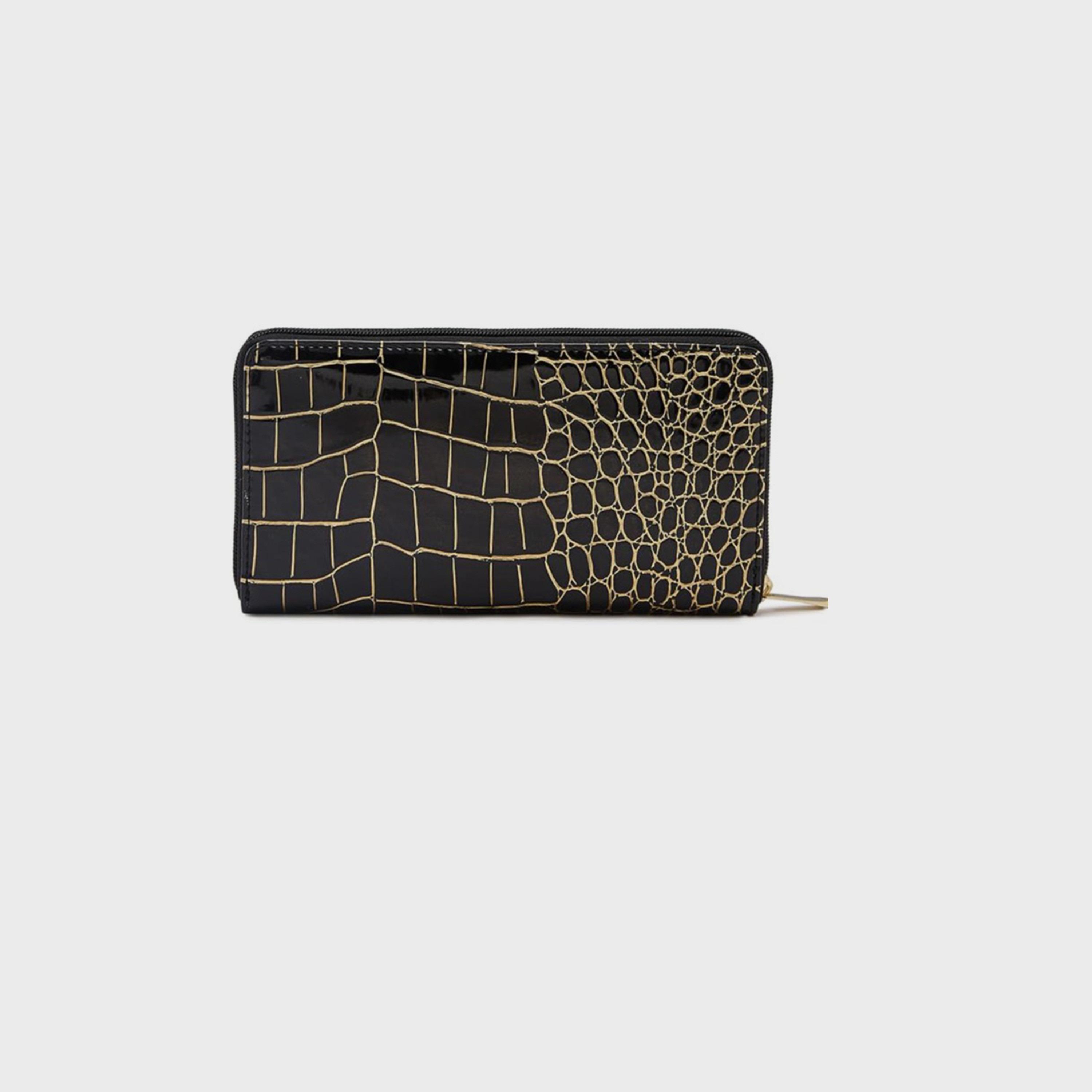 Caprese Animal Print Wallet with Zipper Closure | 20 x 10 x 2 cm-women-bagsandwallets-wallets-image-4