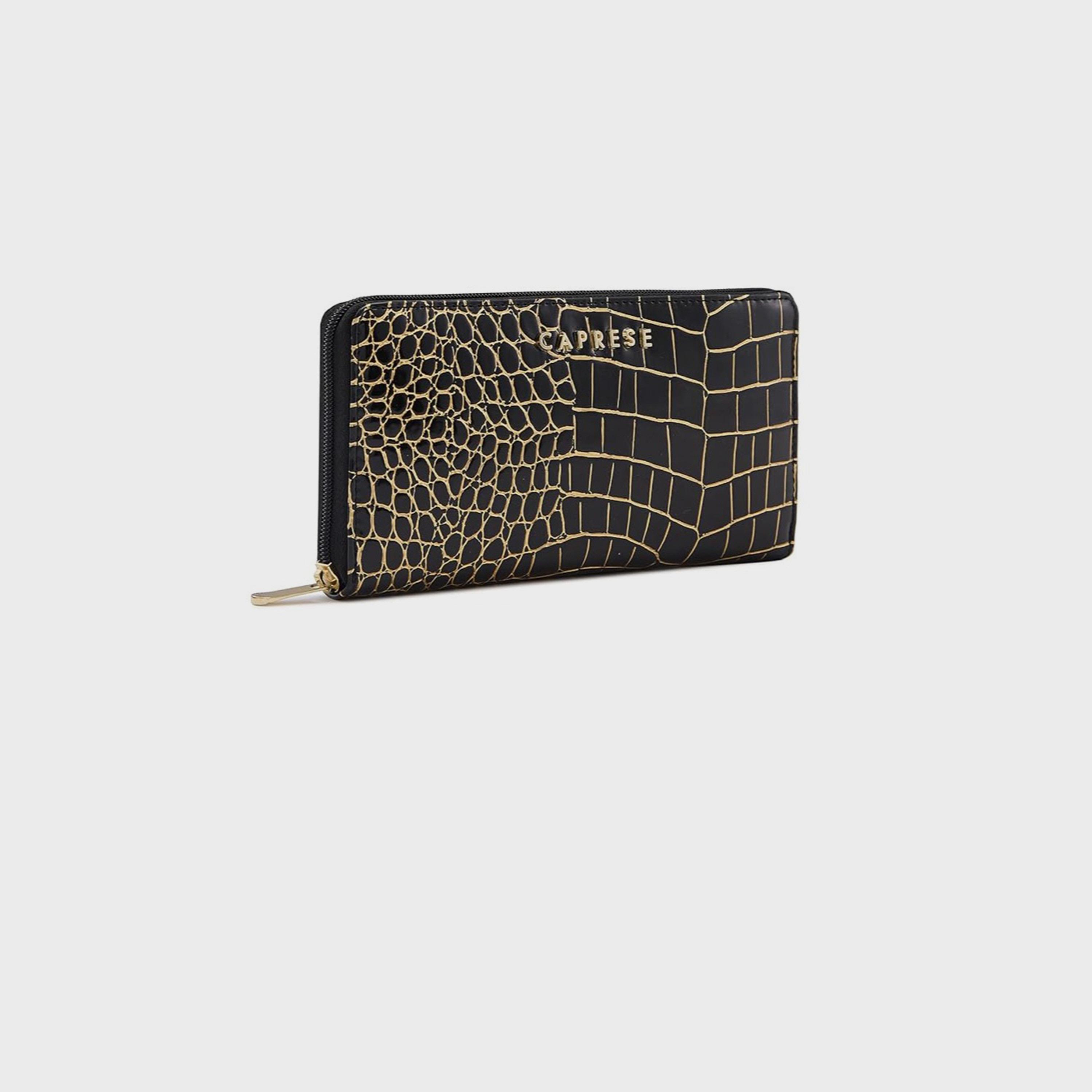 Caprese Animal Print Wallet with Zipper Closure | 20 x 10 x 2 cm-women-bagsandwallets-wallets-image-5