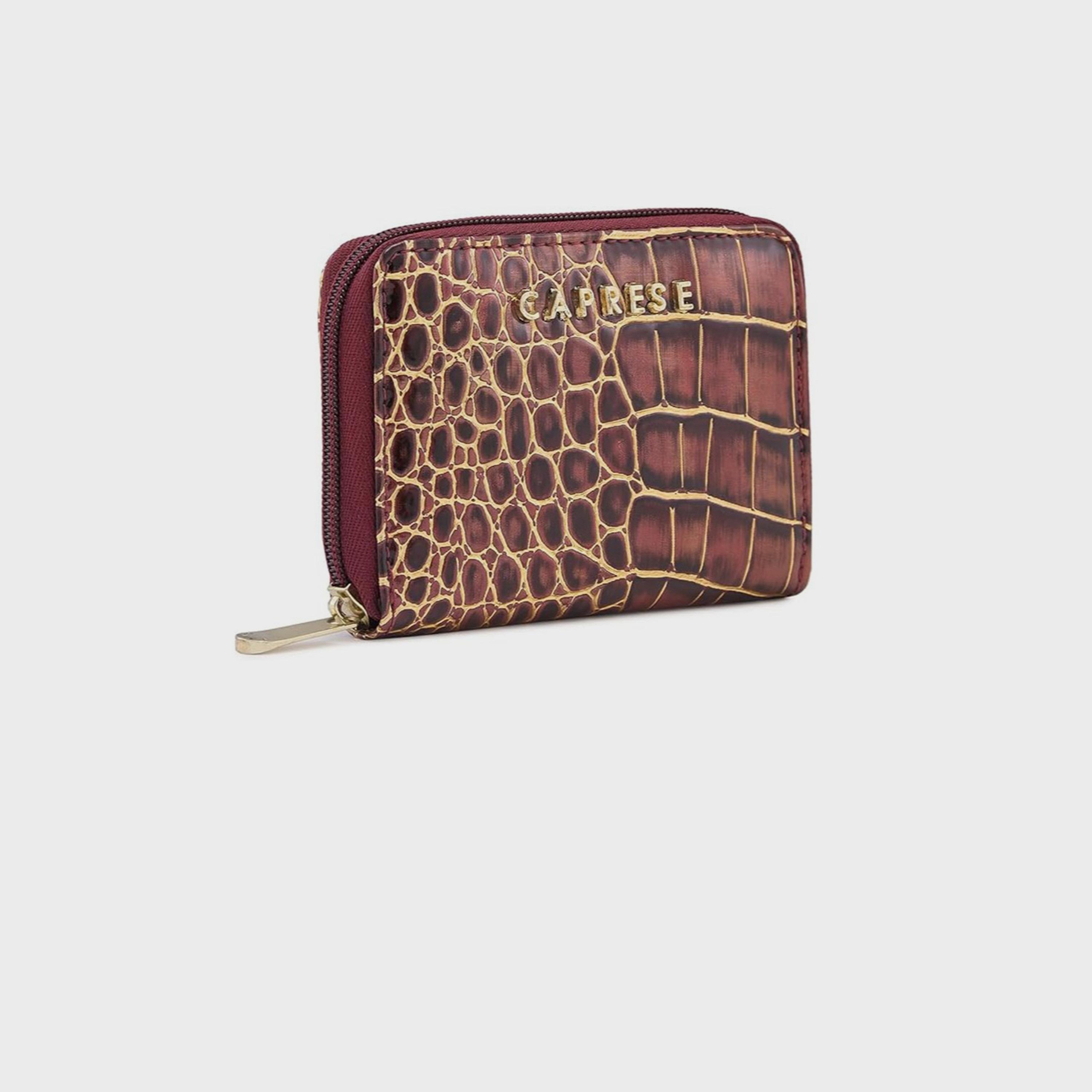 Caprese Animal Print Wallet with Zipper Closure | 12 x 3 x 9 cm-women-bagsandwallets-wallets-image-6