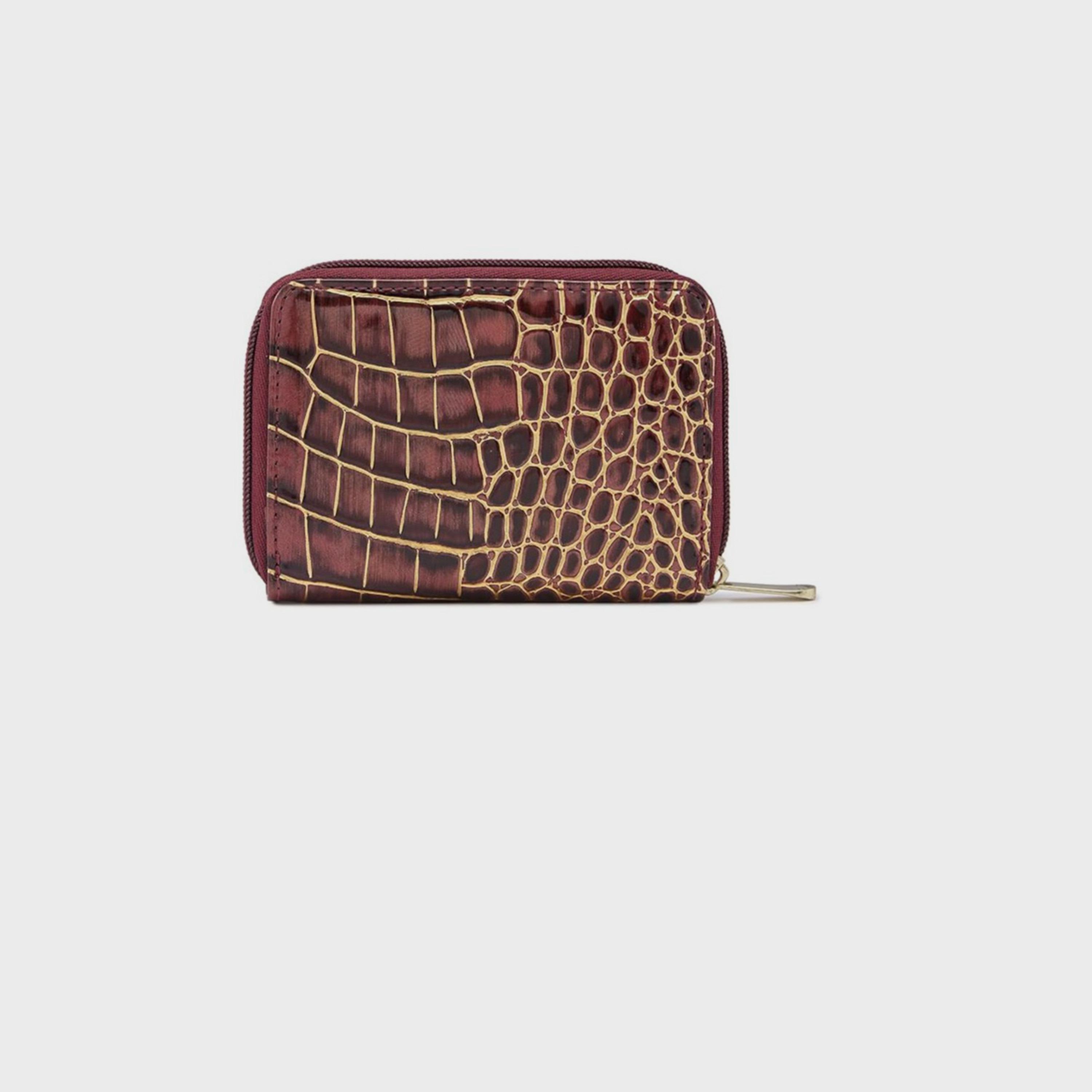 Caprese Animal Print Wallet with Zipper Closure | 12 x 3 x 9 cm-women-bagsandwallets-wallets-image-7