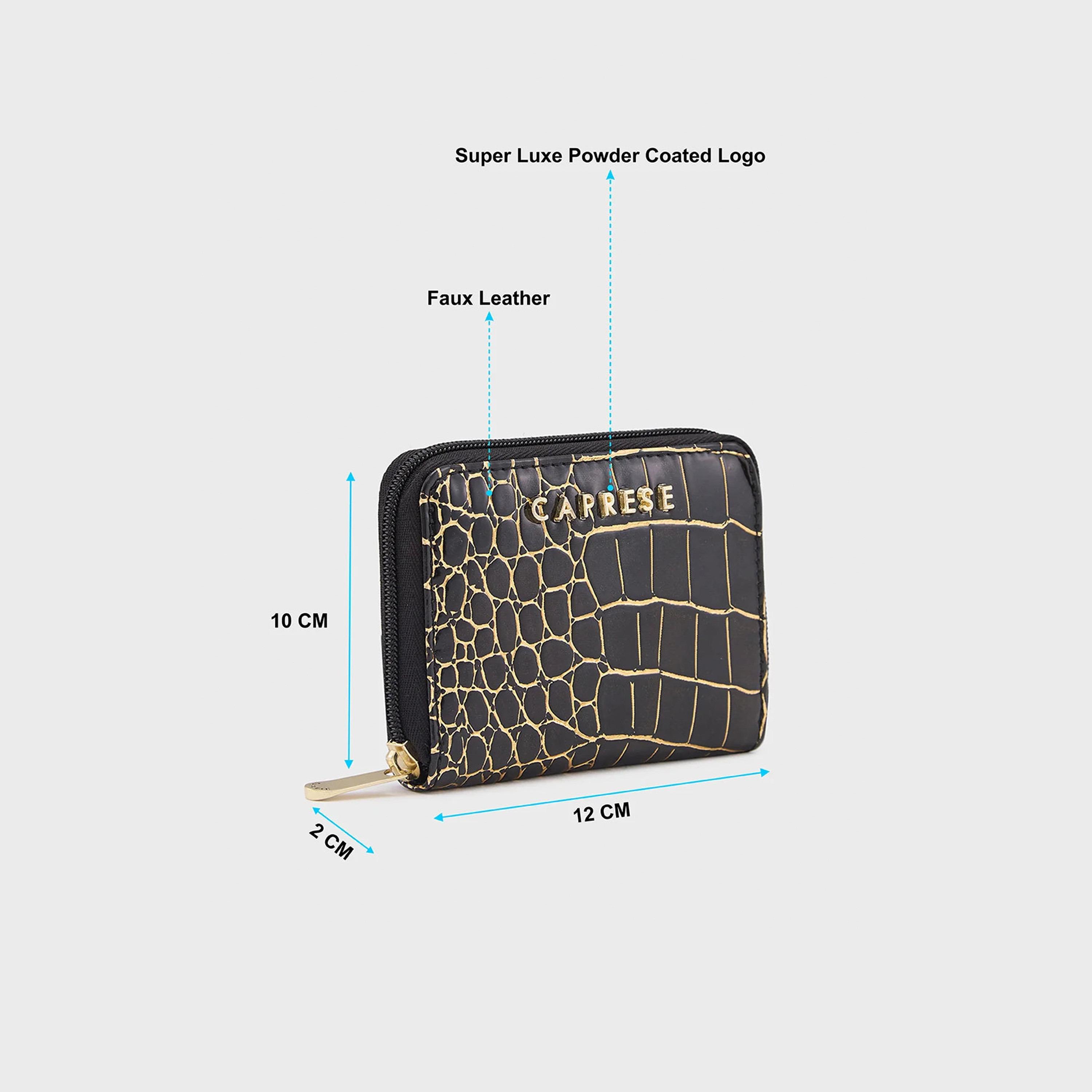 Caprese محفظة بطبعة مع إغلاق بسحاب | 12 × 10 × 2 سم-women-bagsandwallets-wallets-image-4
