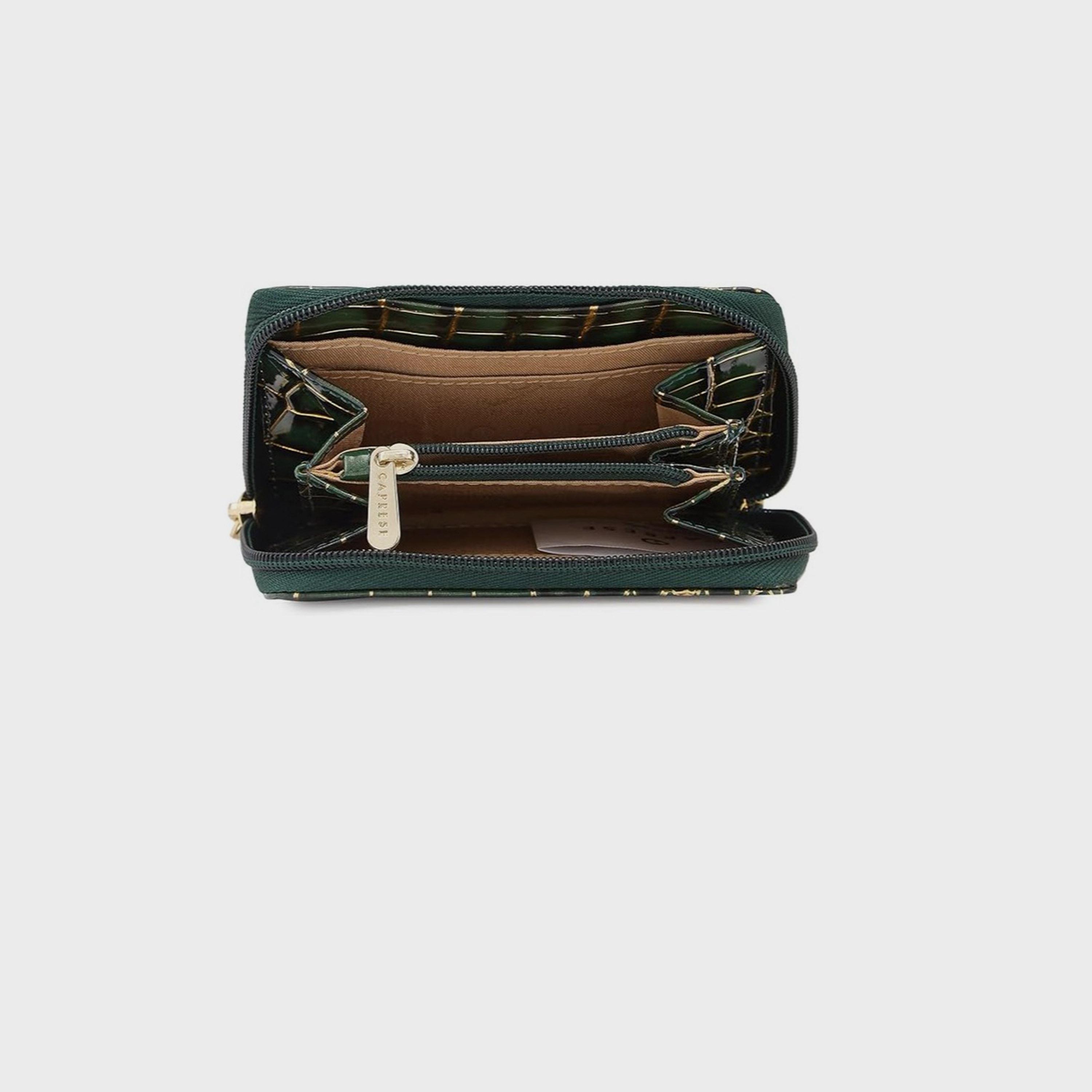 Caprese محفظة بطبعة مع إغلاق بسحاب | 20 × 10 × 2 سم-women-bagsandwallets-wallets-image-6