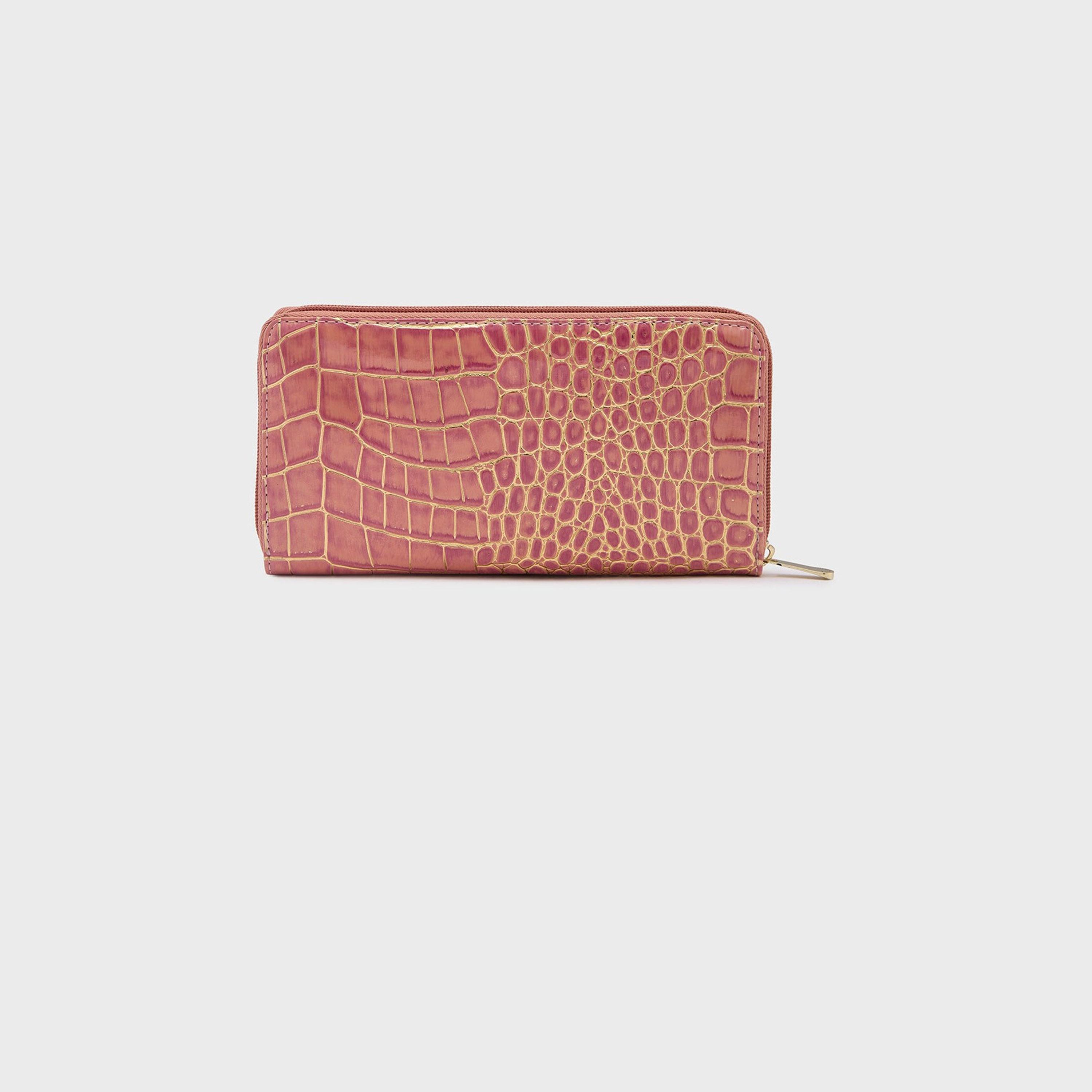 Caprese Animal Print Wallet with Zipper Closure | 12 x 10 x 2 cm-women-bagsandwallets-wallets-image-6