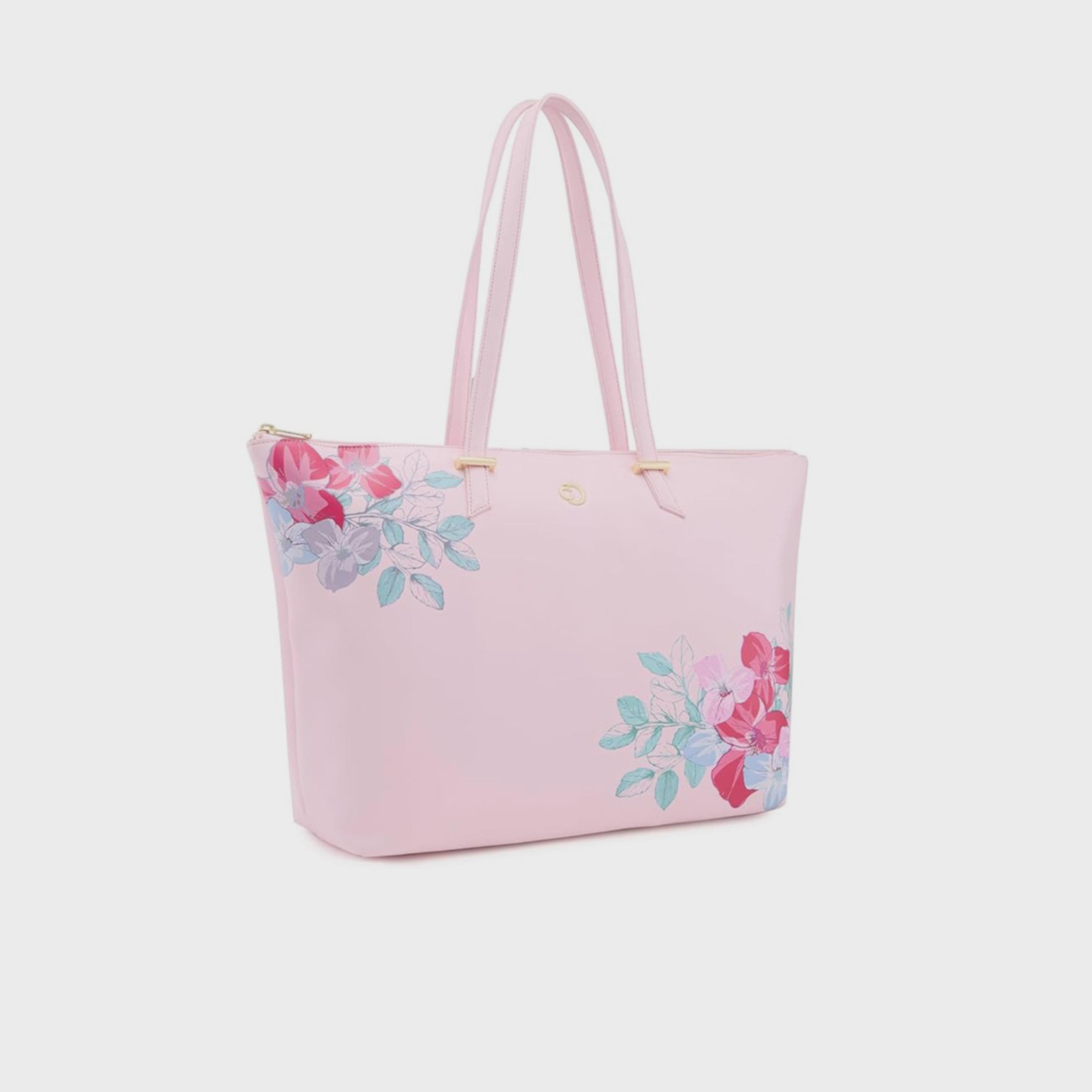 حقيبة حمل بمقبض مزدوج مطبوعة من Caprese مع إغلاق بسحاب | 47 × 25 × 14 سم-women-bagsandwallets-handbags-image-5